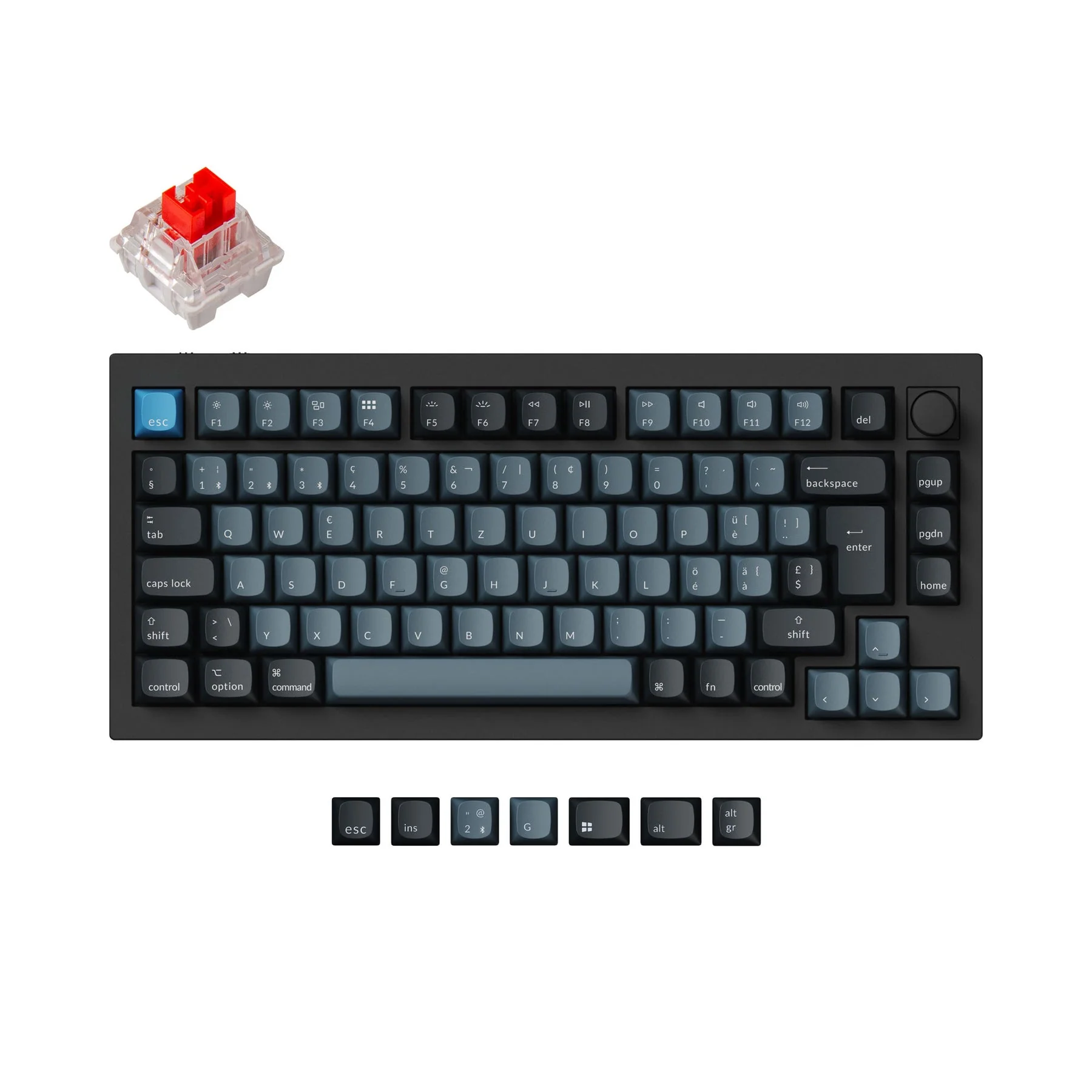 Keychron Q1 Pro QMK/VIA Wireless Custom Mechanical Keyboard ISO Layout Collection - Image 9