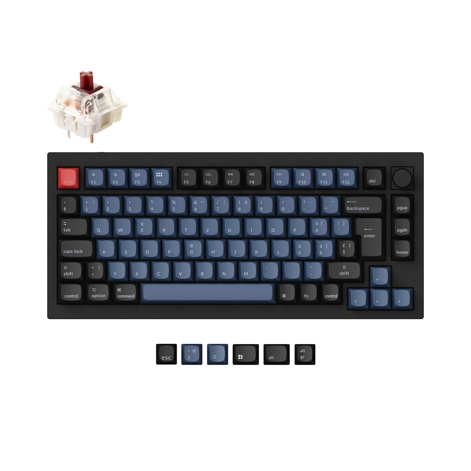 Keychron Q1 QMK Custom Mechanical Keyboard ISO Layout Collection - Image 10