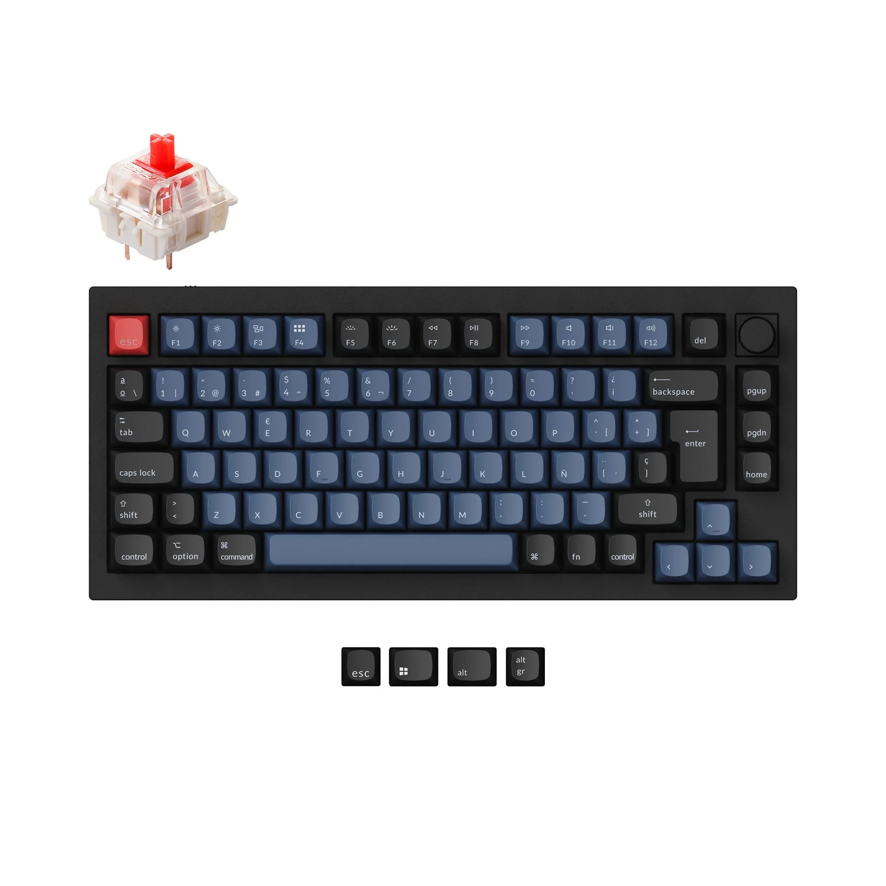 Keychron Q1 QMK Custom Mechanical Keyboard ISO Layout Collection - Image 7