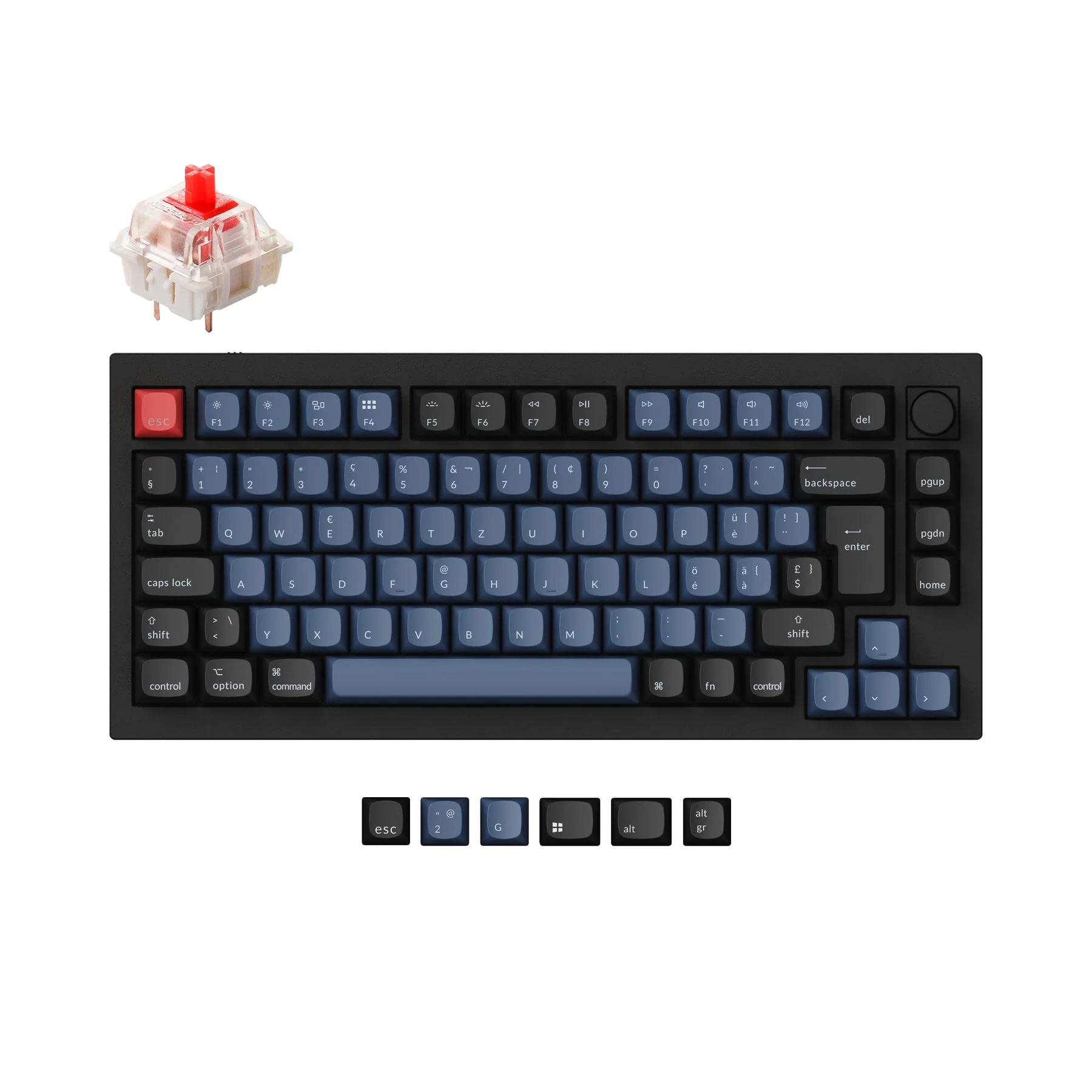 Keychron Q1 QMK Custom Mechanical Keyboard ISO Layout Collection - Image 9