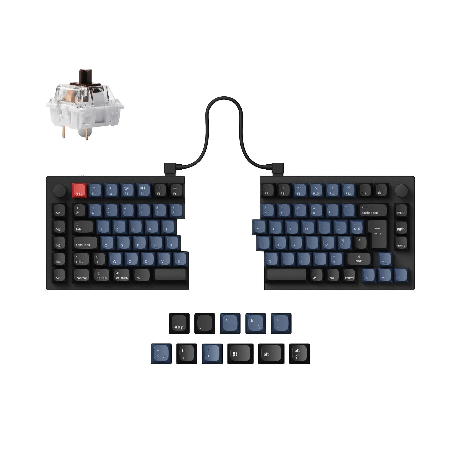 Keychron Q11 QMK Custom Mechanical Keyboard ISO Layout Collection - Image 11