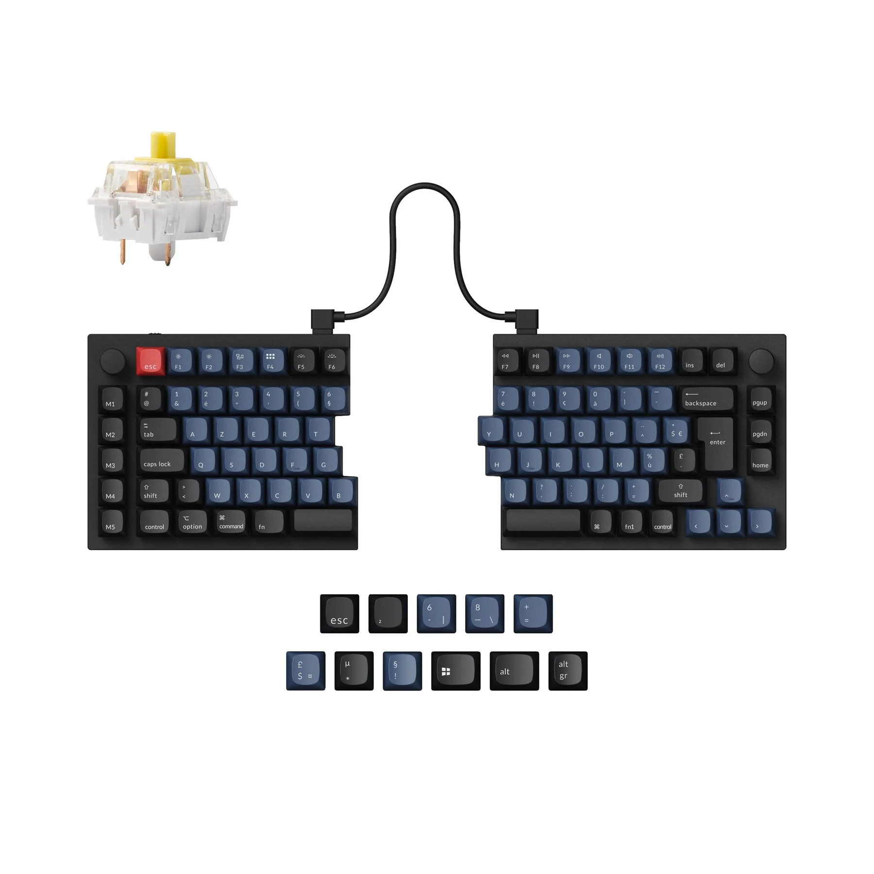 Keychron Q11 QMK Custom Mechanical Keyboard ISO Layout Collection - Image 12