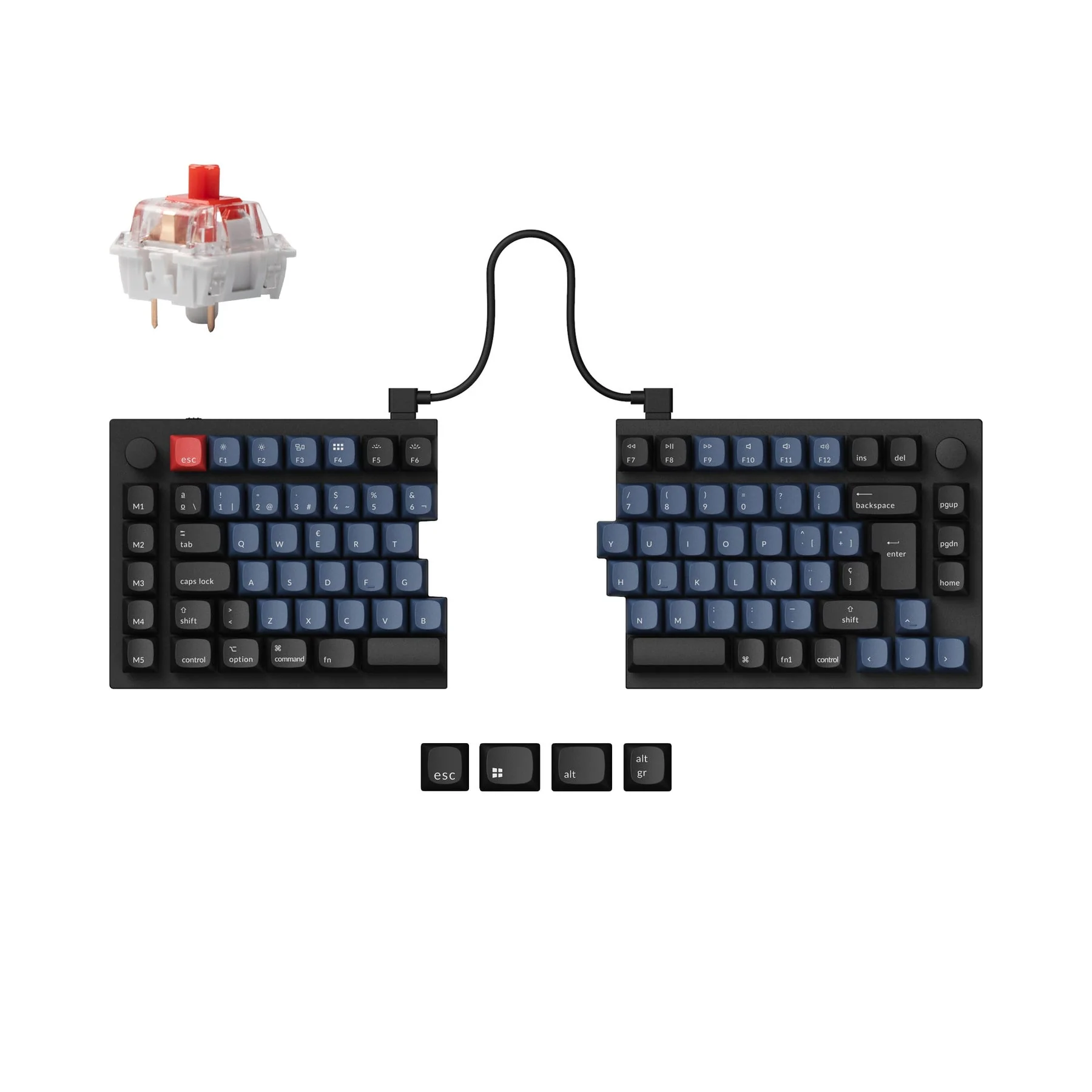 Keychron Q11 QMK Custom Mechanical Keyboard ISO Layout Collection - Image 13