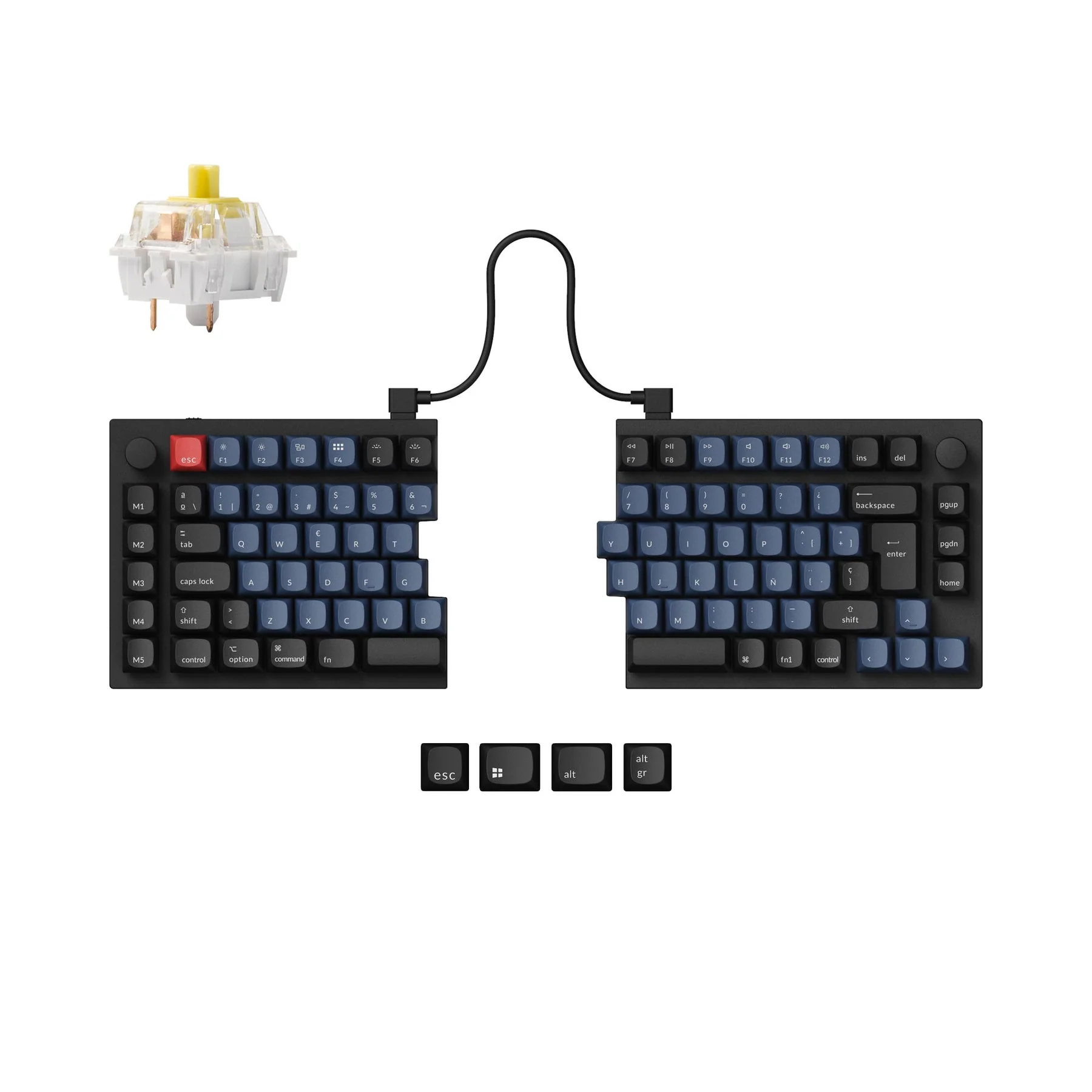 Keychron Q11 QMK Custom Mechanical Keyboard ISO Layout Collection - Image 15