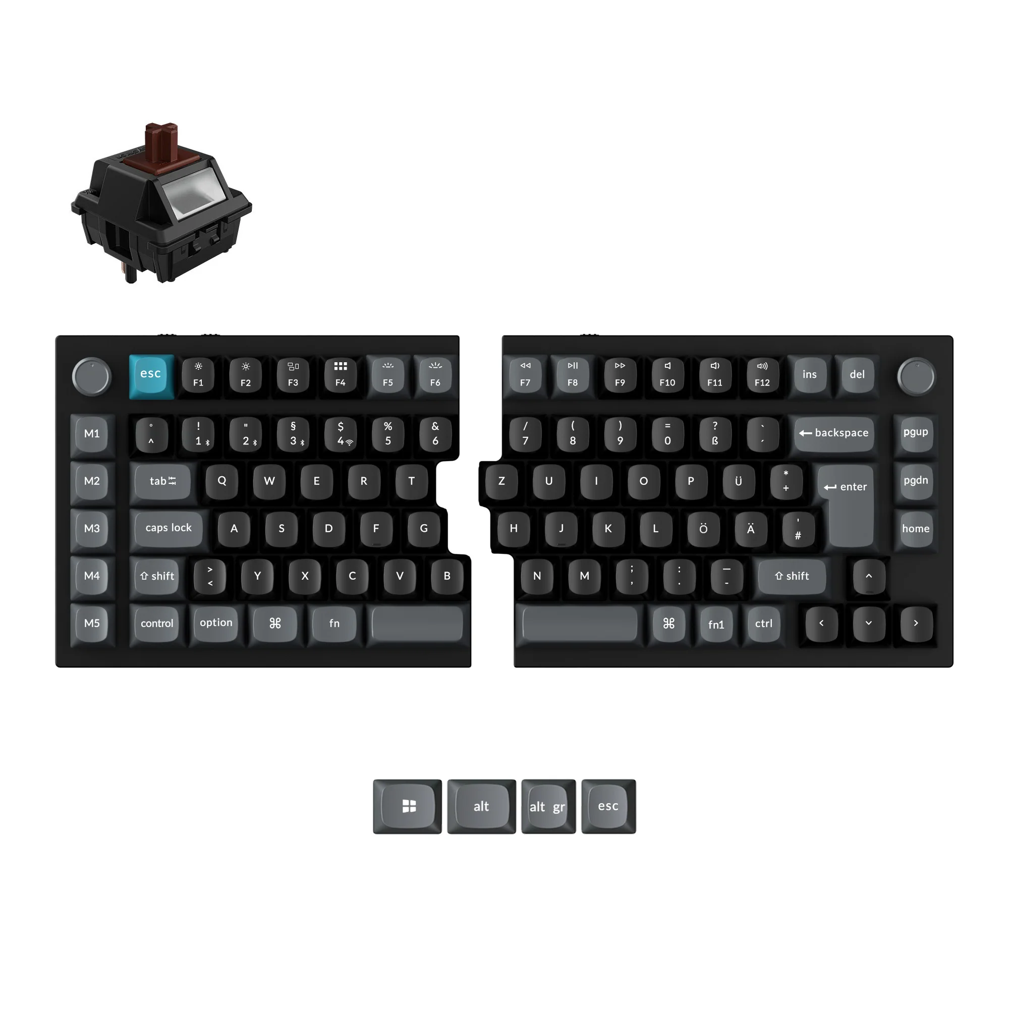 Keychron Q11 Ultra 8K Wireless Custom Mechanical Keyboard ISO Layout Collection - Image 10