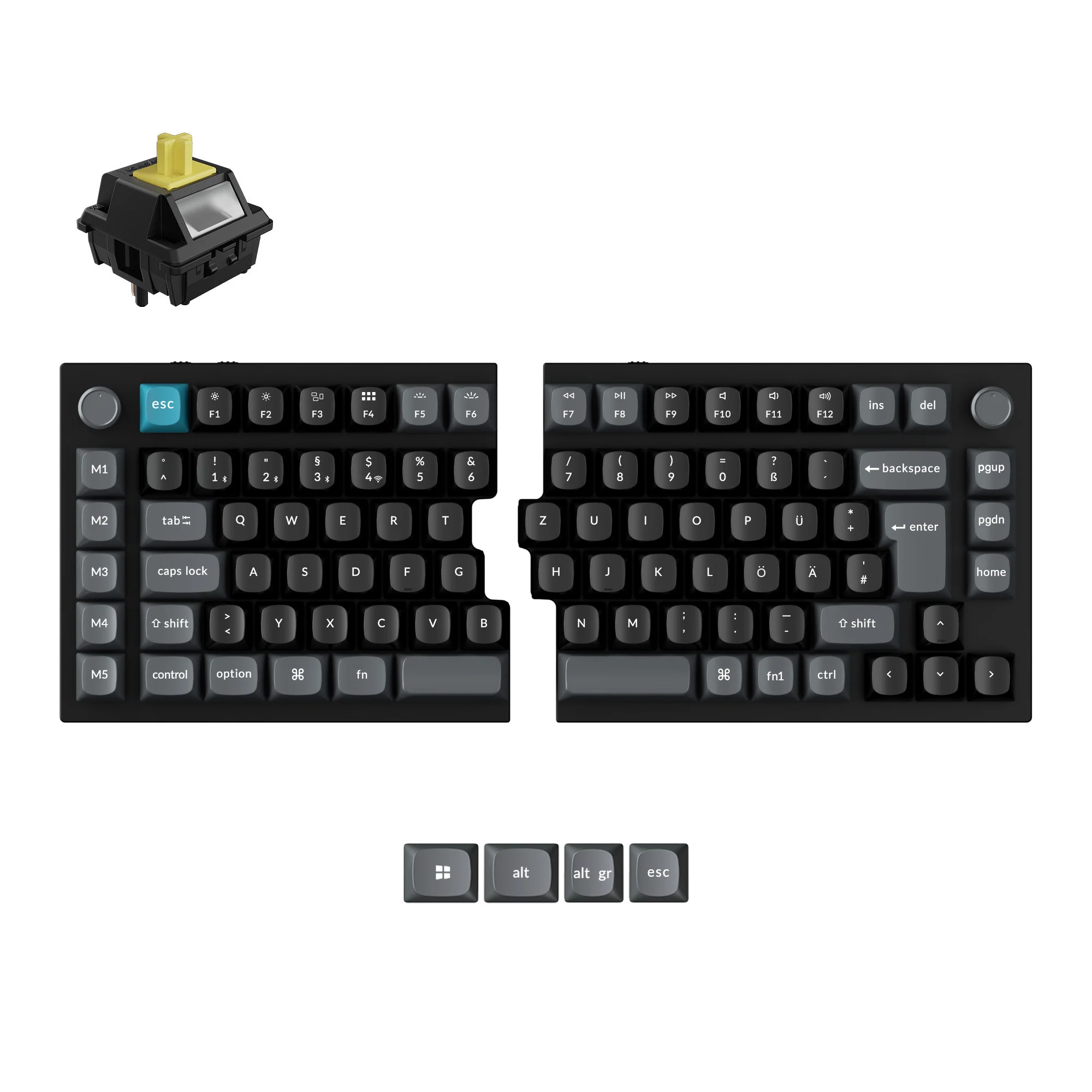 Keychron Q11 Ultra 8K Wireless Custom Mechanical Keyboard ISO Layout Collection - Image 11