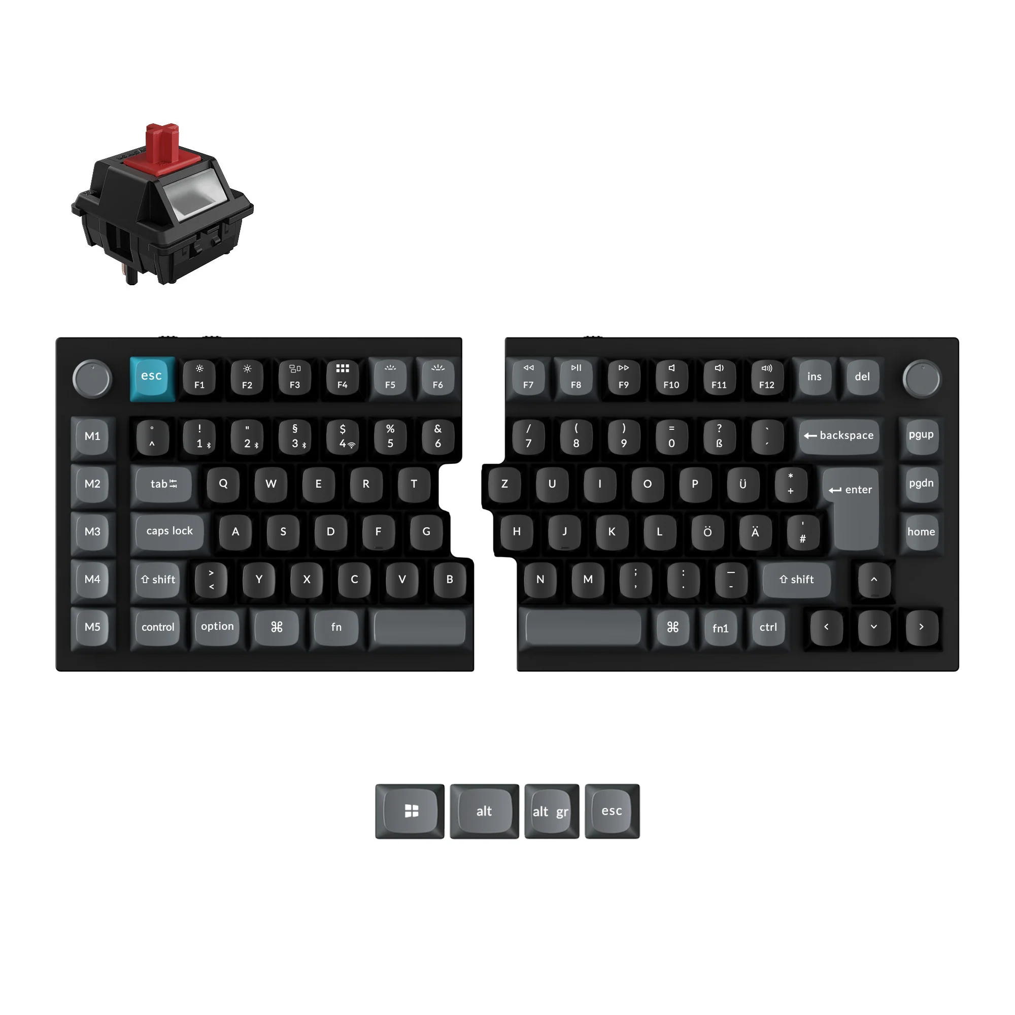 Keychron Q11 Ultra 8K Wireless Custom Mechanical Keyboard ISO Layout Collection - Image 9