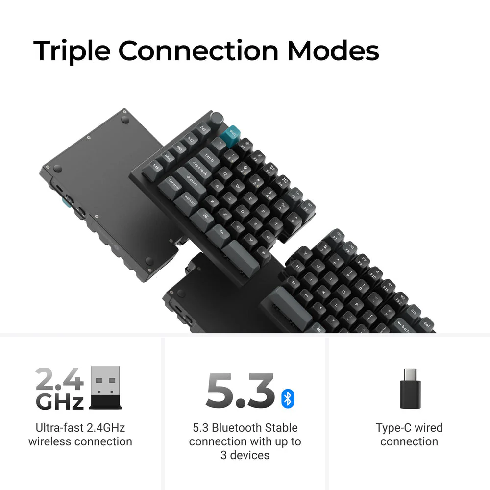 Keychron Q11 Ultra 8K Wireless Custom Mechanical Keyboard (US ANSI Layout) - Image 7