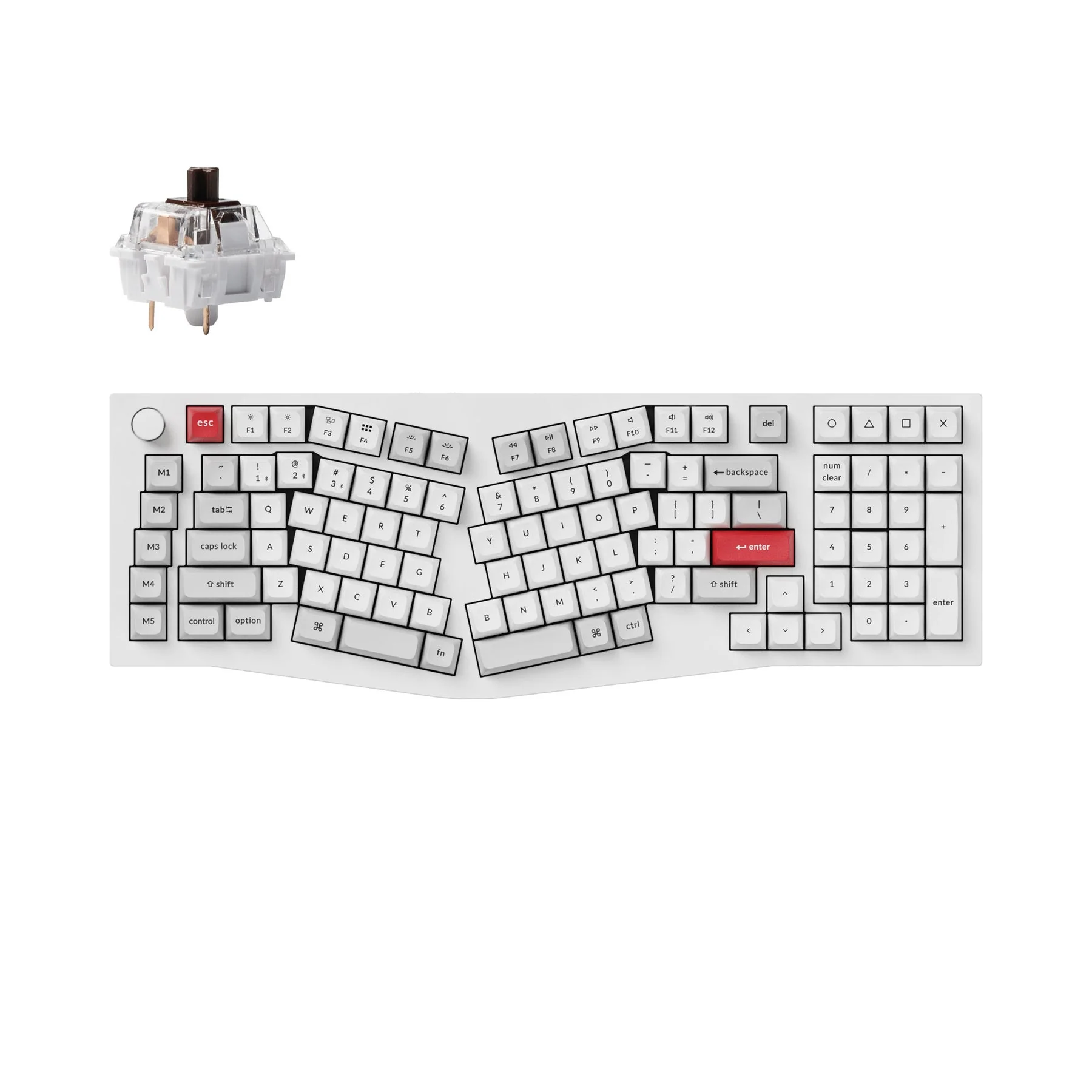 Keychron Q13 Pro (Alice Layout) QMK/VIA Wireless Custom Mechanical Keyboard (US Layout) - Image 8