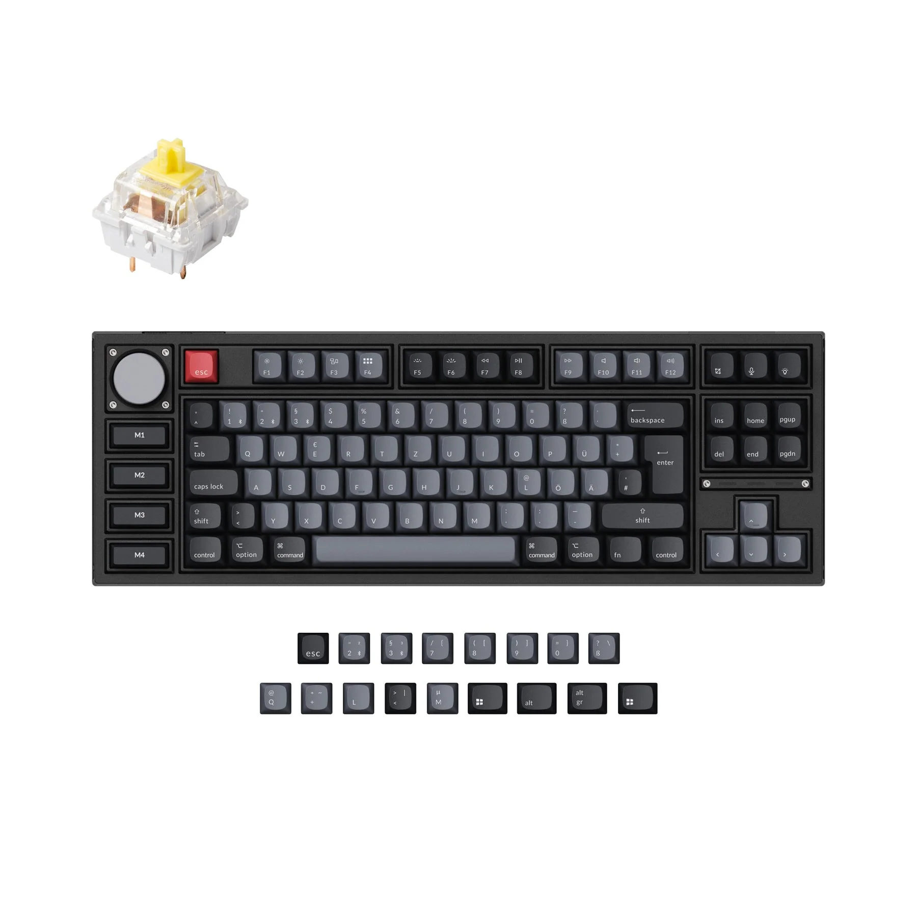 Keychron Q3 Pro QMK/VIA Wireless Custom Mechanical Keyboard ISO Layout Collection - Image 2