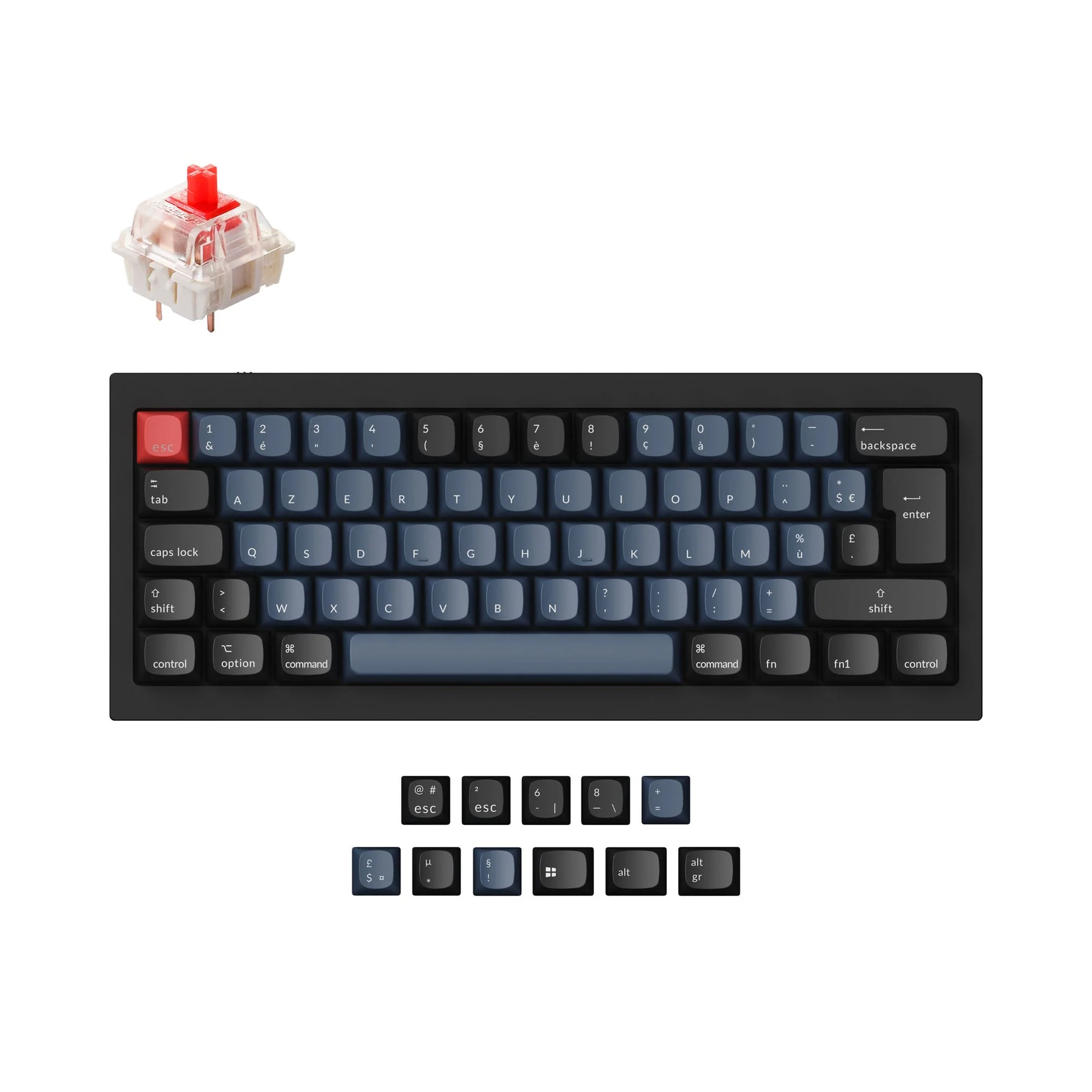 Keychron Q4 QMK Custom Mechanical Keyboard ISO Layout Collection - Image 5