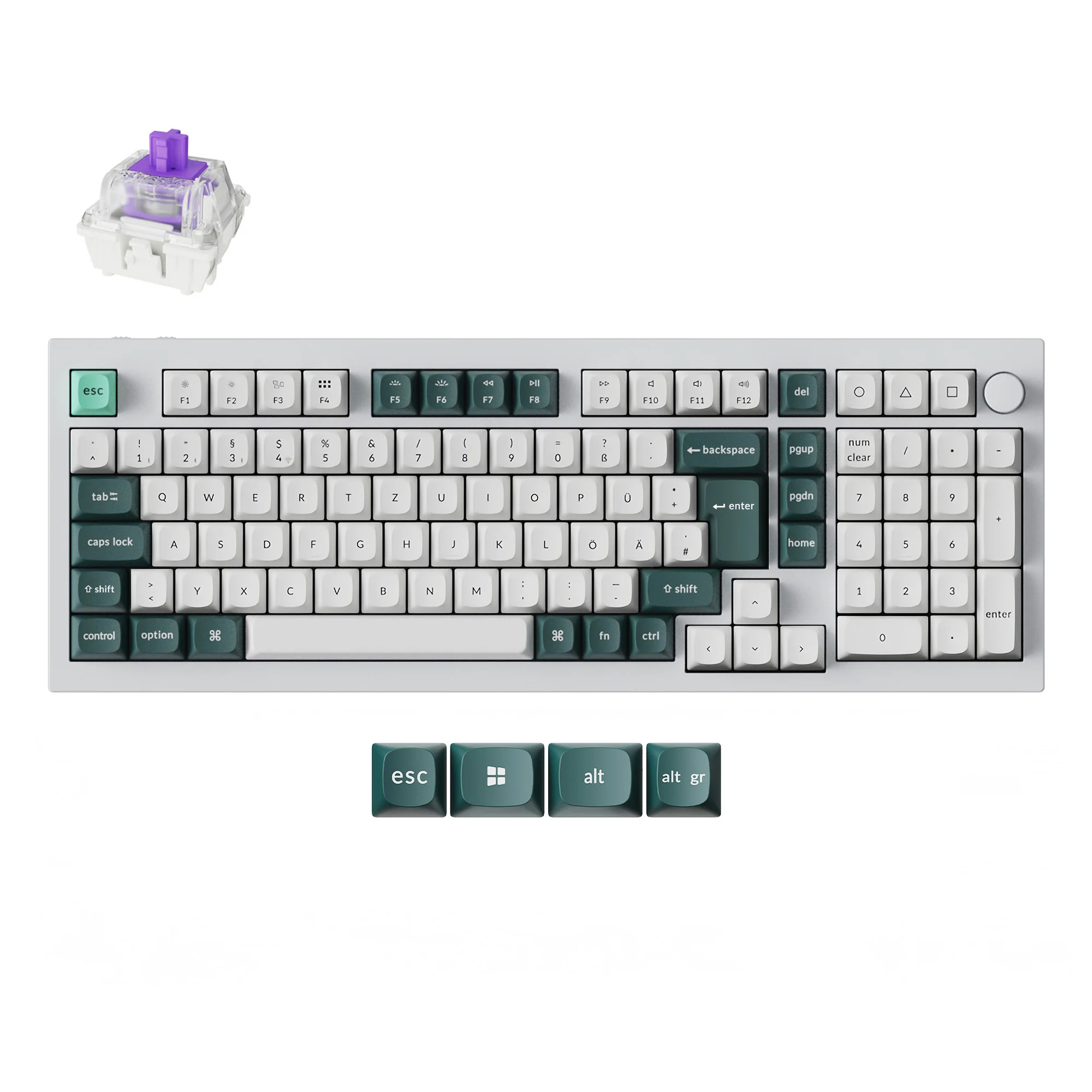 Keychron Q5 HE QMK Wireless Custom Keyboard ISO Layout Collection - Image 4