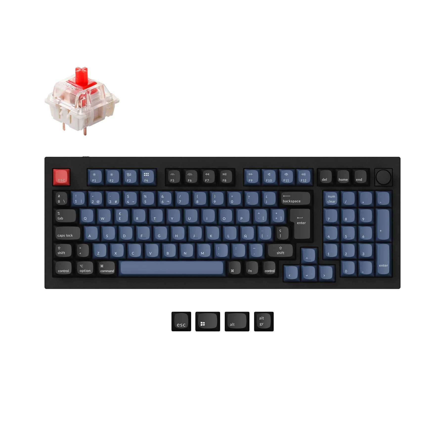 Keychron Q5 QMK Custom Mechanical Keyboard ISO Layout Collection - Image 7