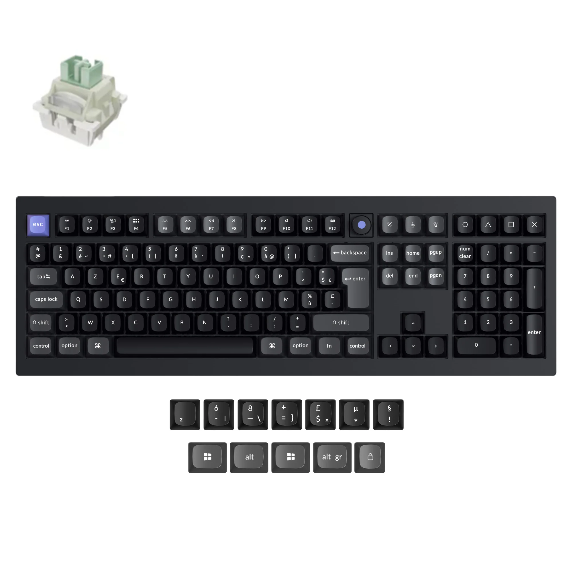 Keychron Q6 HE 8K Magnetic Switch Keyboard(ISO Layout Only Wired Keyboard) - Image 9