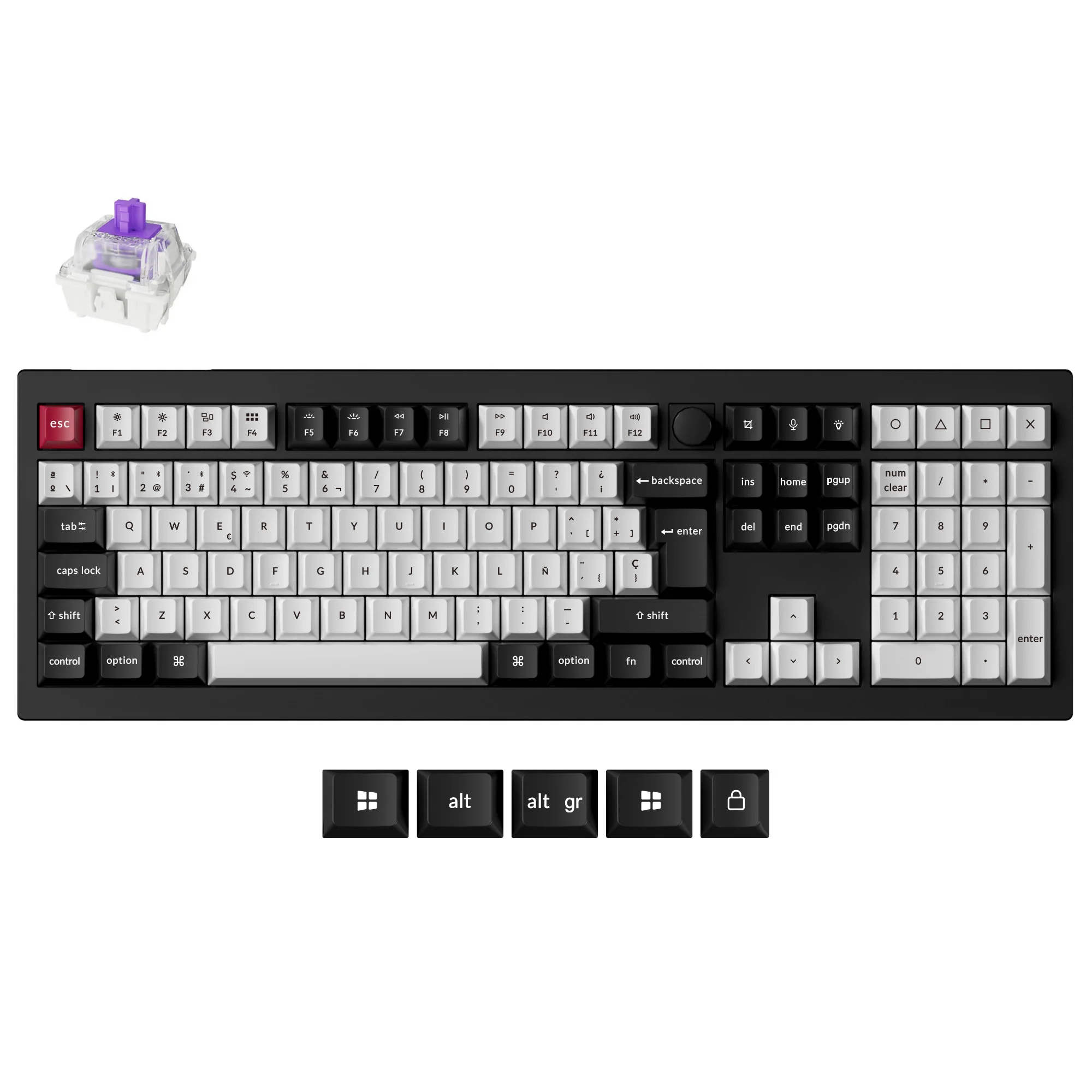 Keychron Q6 HE QMK Wireless Custom Keyboard ISO Layout Collection - Image 12