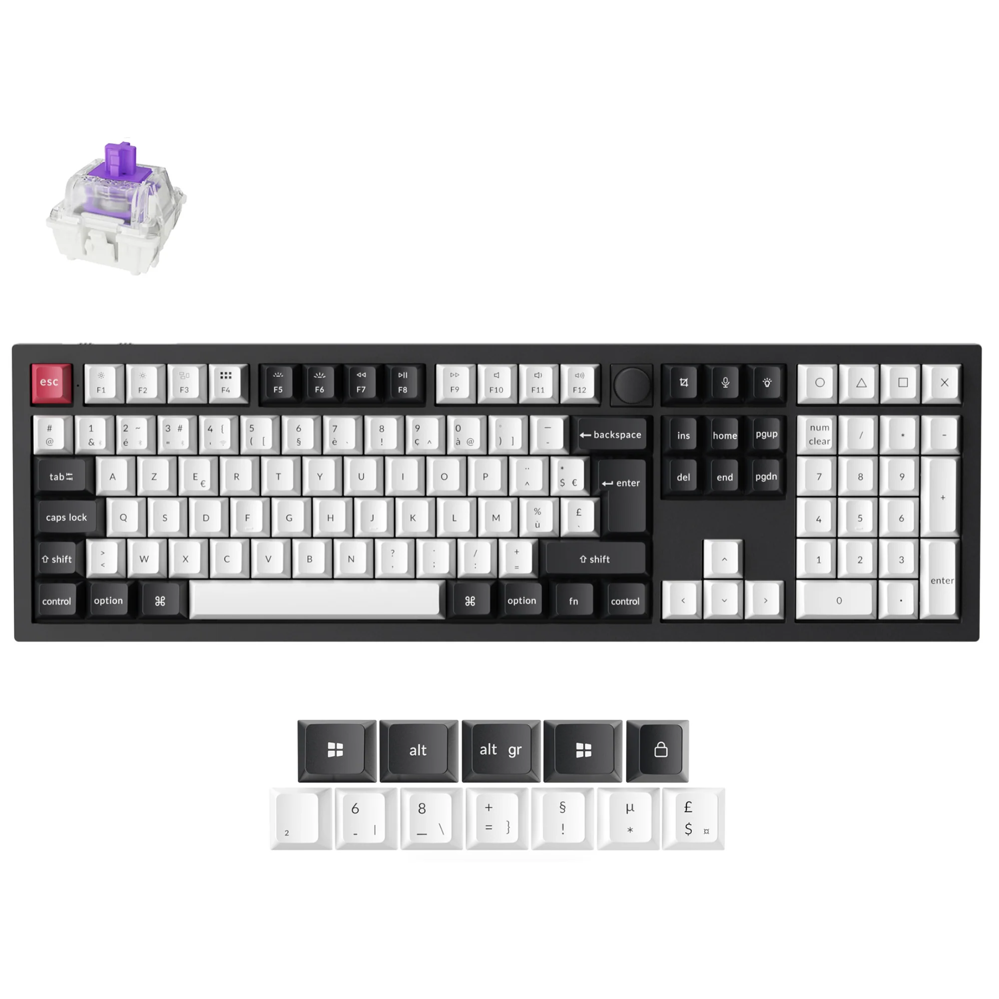 Keychron Q6 HE QMK Wireless Custom Keyboard ISO Layout Collection - Image 13