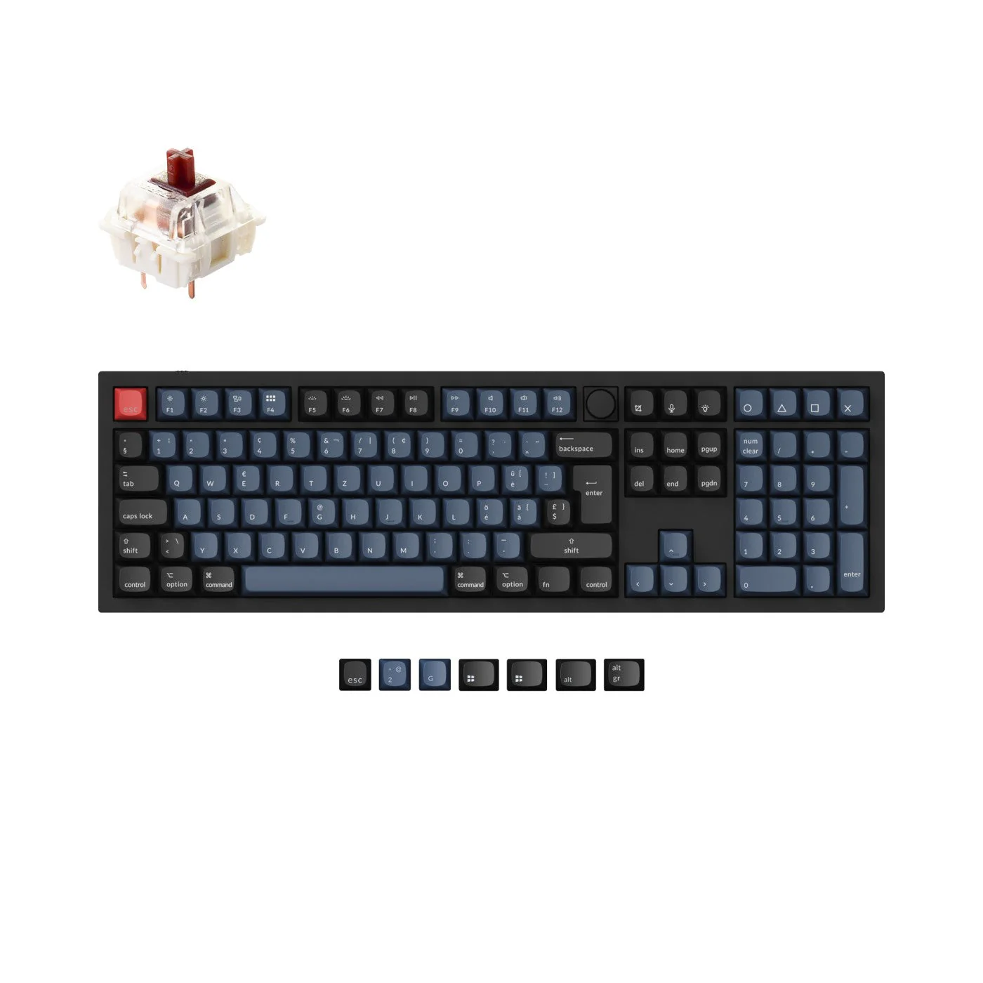 Keychron Q6 QMK Custom Mechanical Keyboard ISO Layout Collection - Image 10