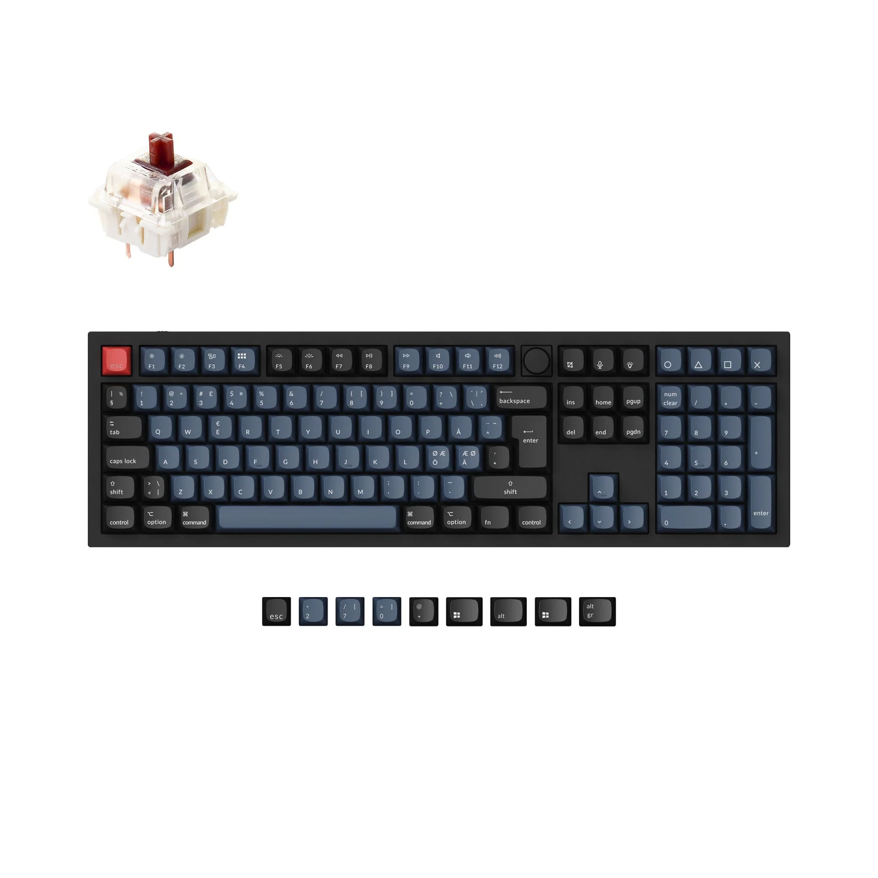 Keychron Q6 QMK Custom Mechanical Keyboard ISO Layout Collection - Image 18