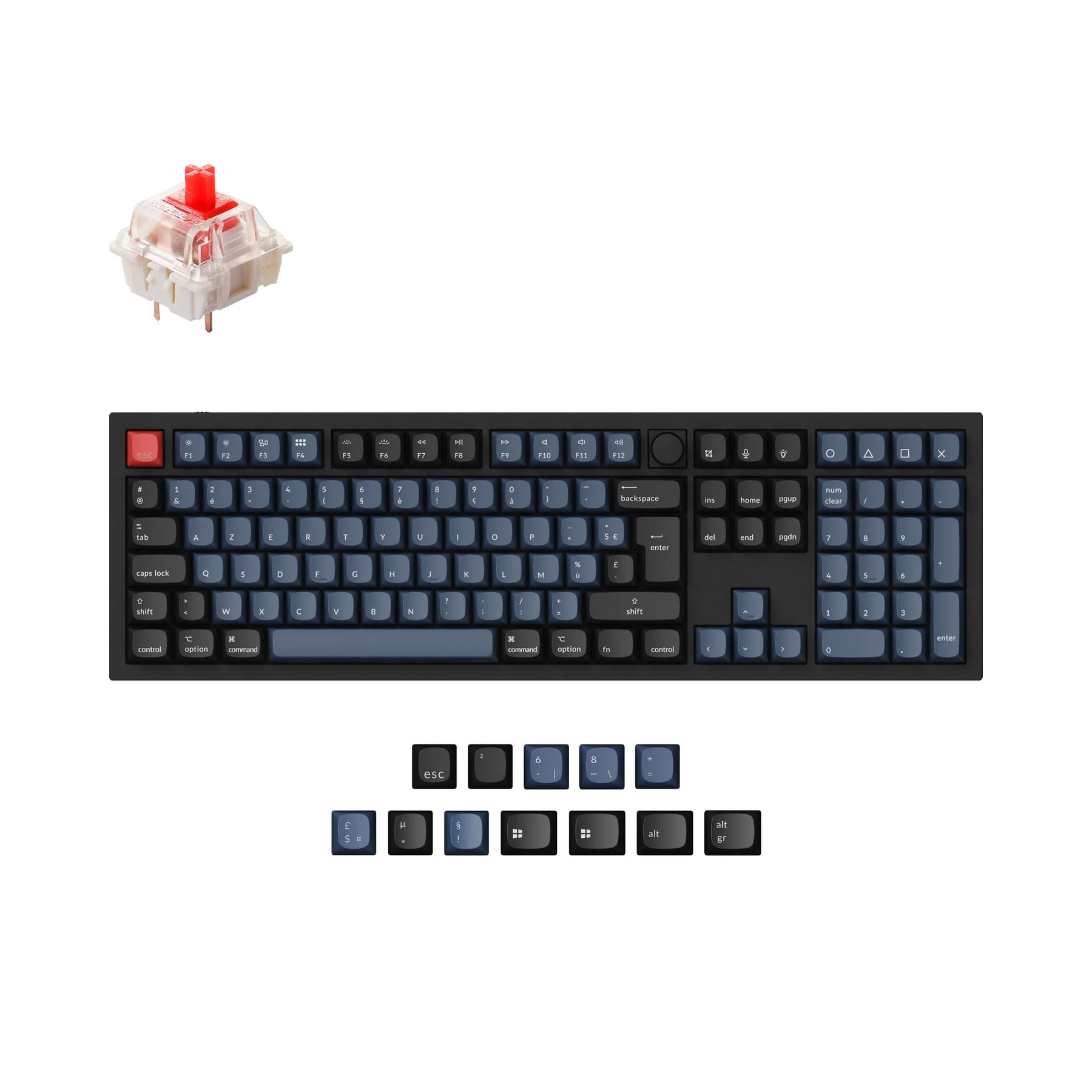 Keychron Q6 QMK Custom Mechanical Keyboard ISO Layout Collection - Image 5