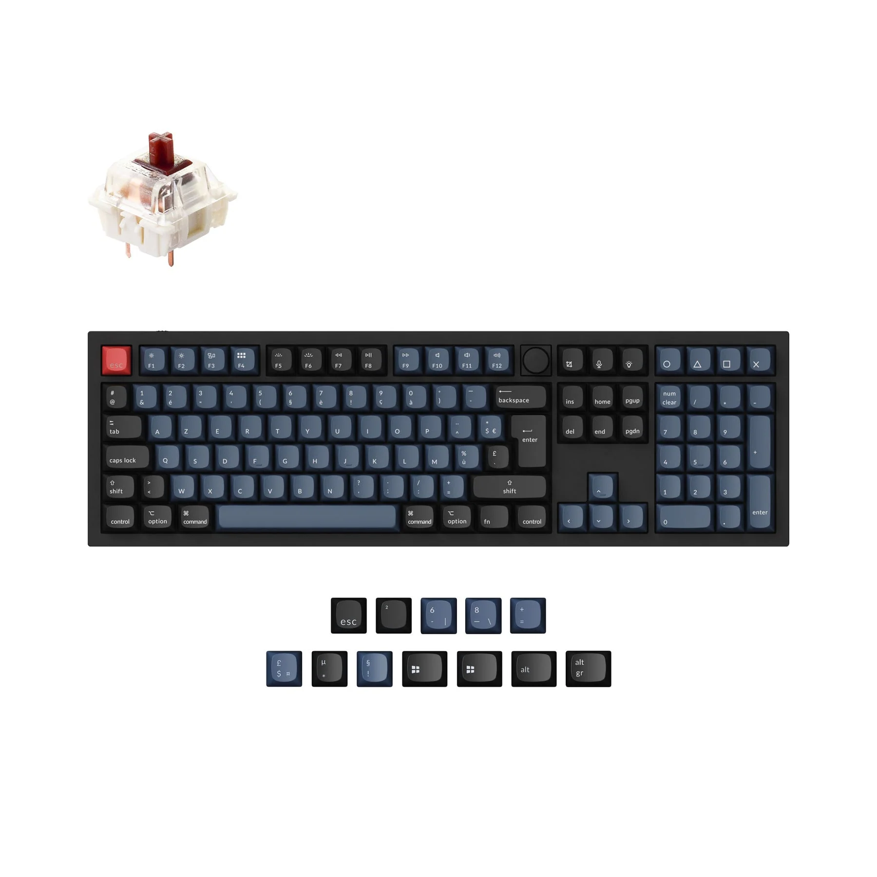 Keychron Q6 QMK Custom Mechanical Keyboard ISO Layout Collection - Image 6
