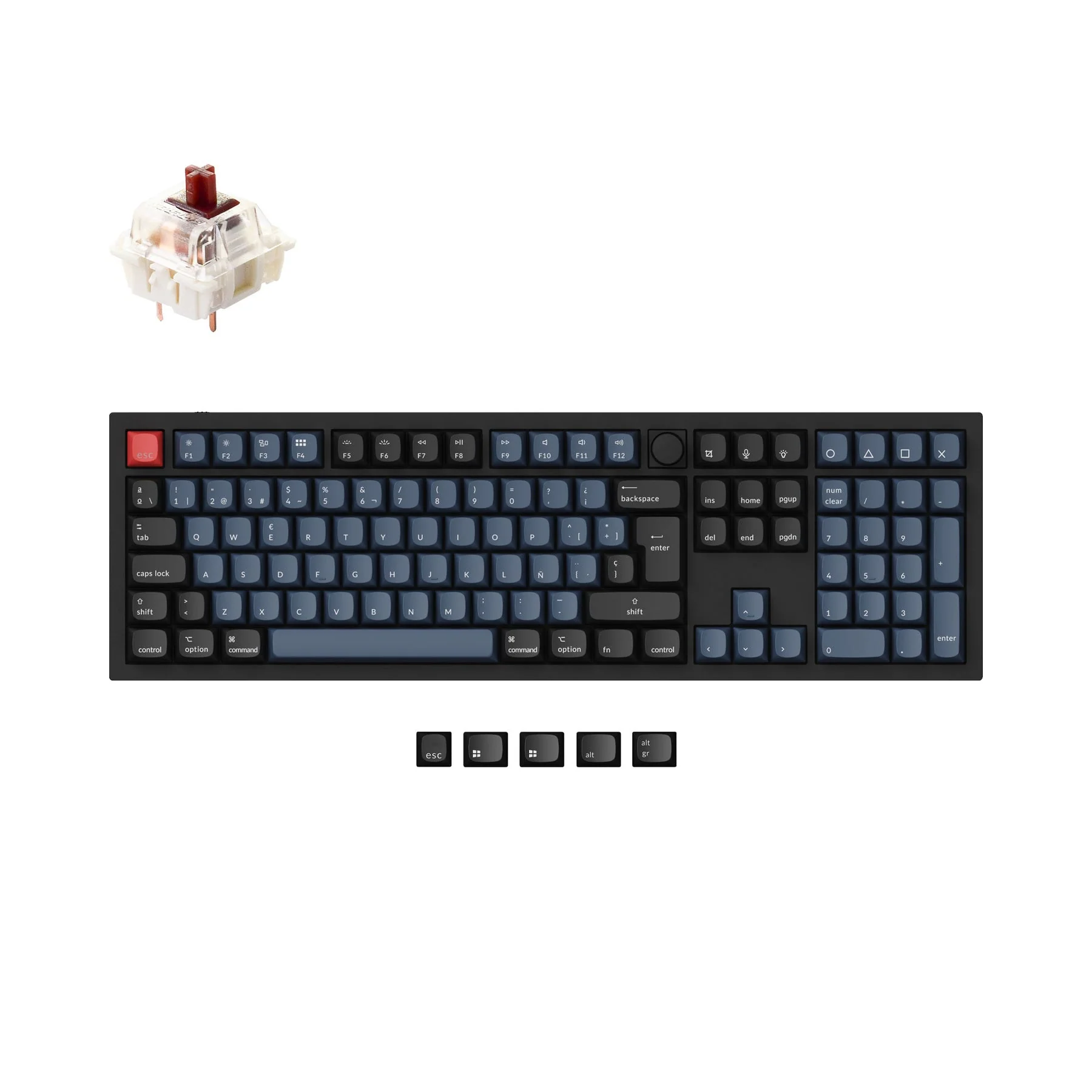 Keychron Q6 QMK Custom Mechanical Keyboard ISO Layout Collection - Image 8