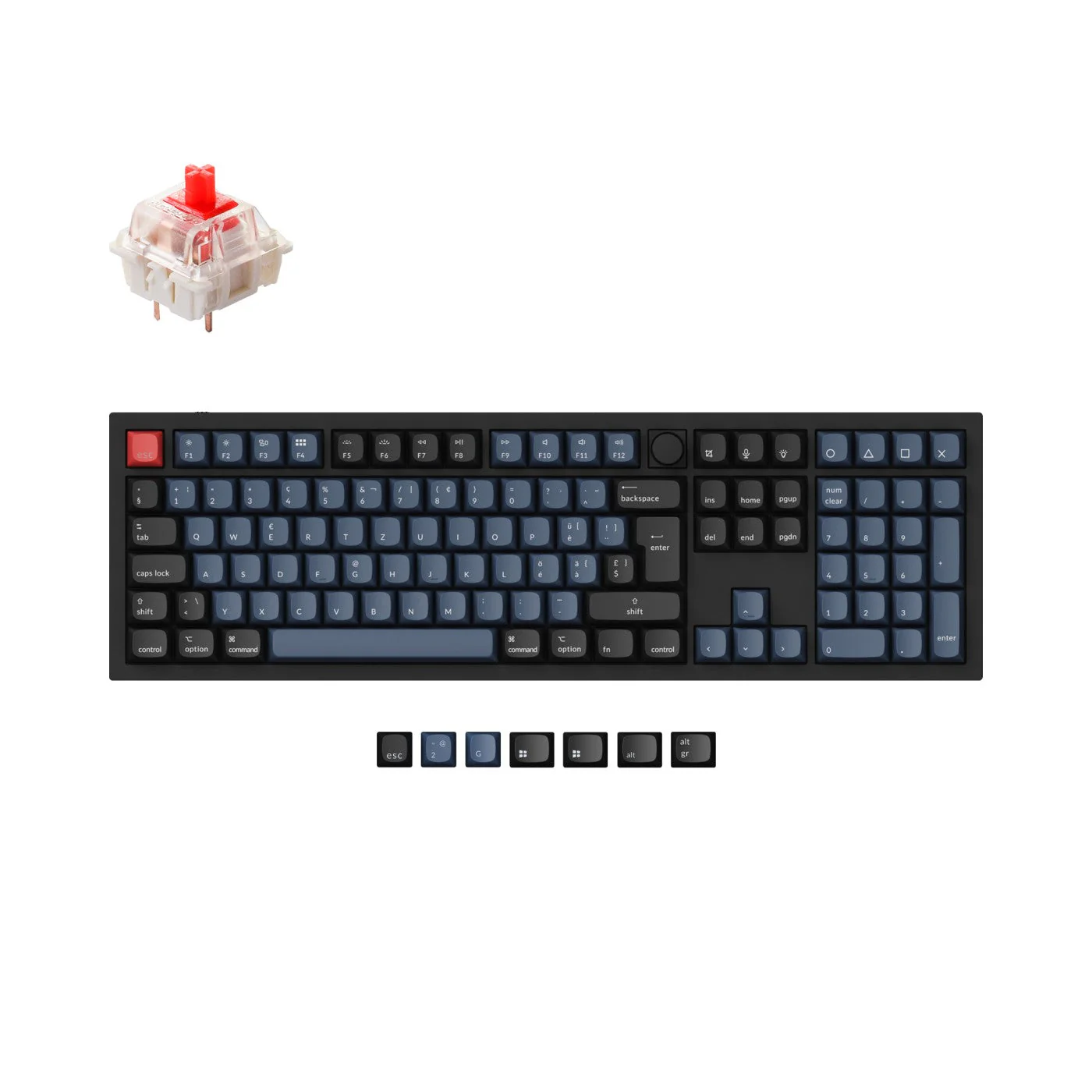 Keychron Q6 QMK Custom Mechanical Keyboard ISO Layout Collection - Image 9
