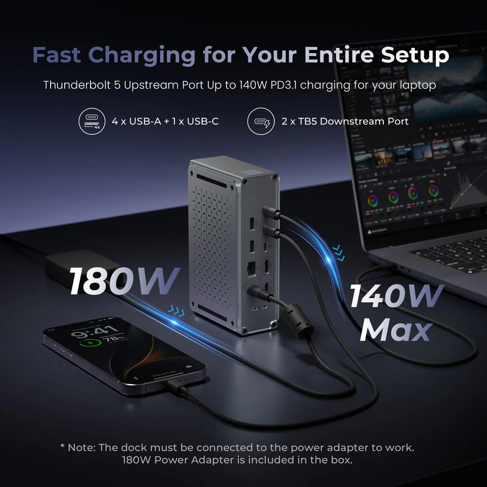 Keychron Thunderbolt 5 Dock (14-in-1) - Image 3
