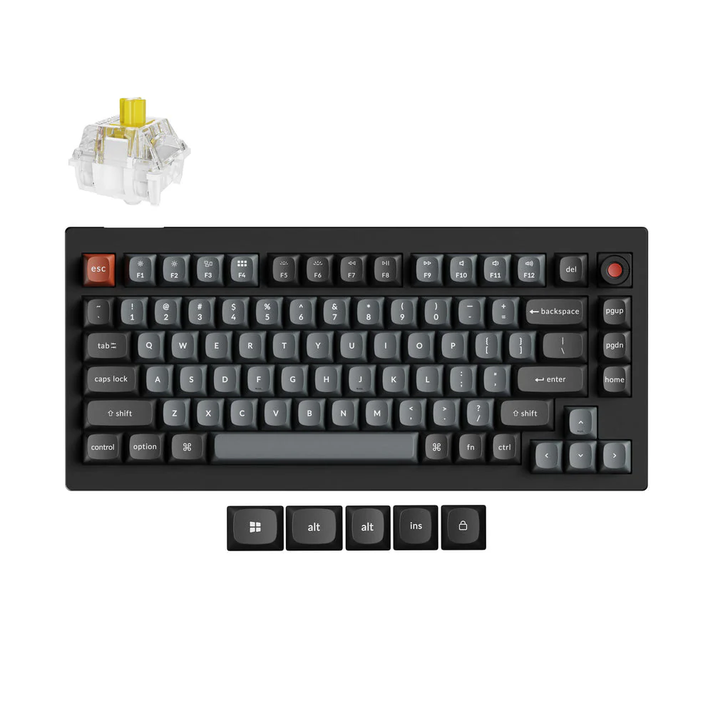 Keychron V1 8K QMK Wired Custom Mechanical Keyboard (US ANSI Layout Only Wired Keyboard) - Image 3