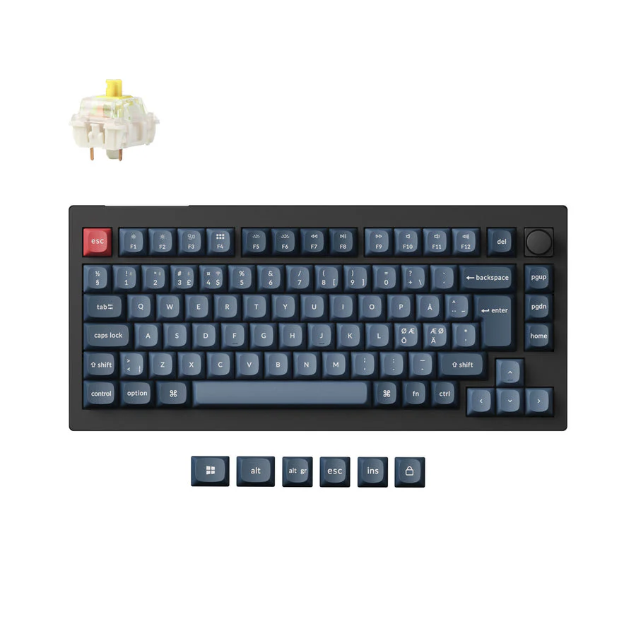 Keychron V1 Max QMK Wireless Custom Mechanical Keyboard ISO Layout Collection - Image 9