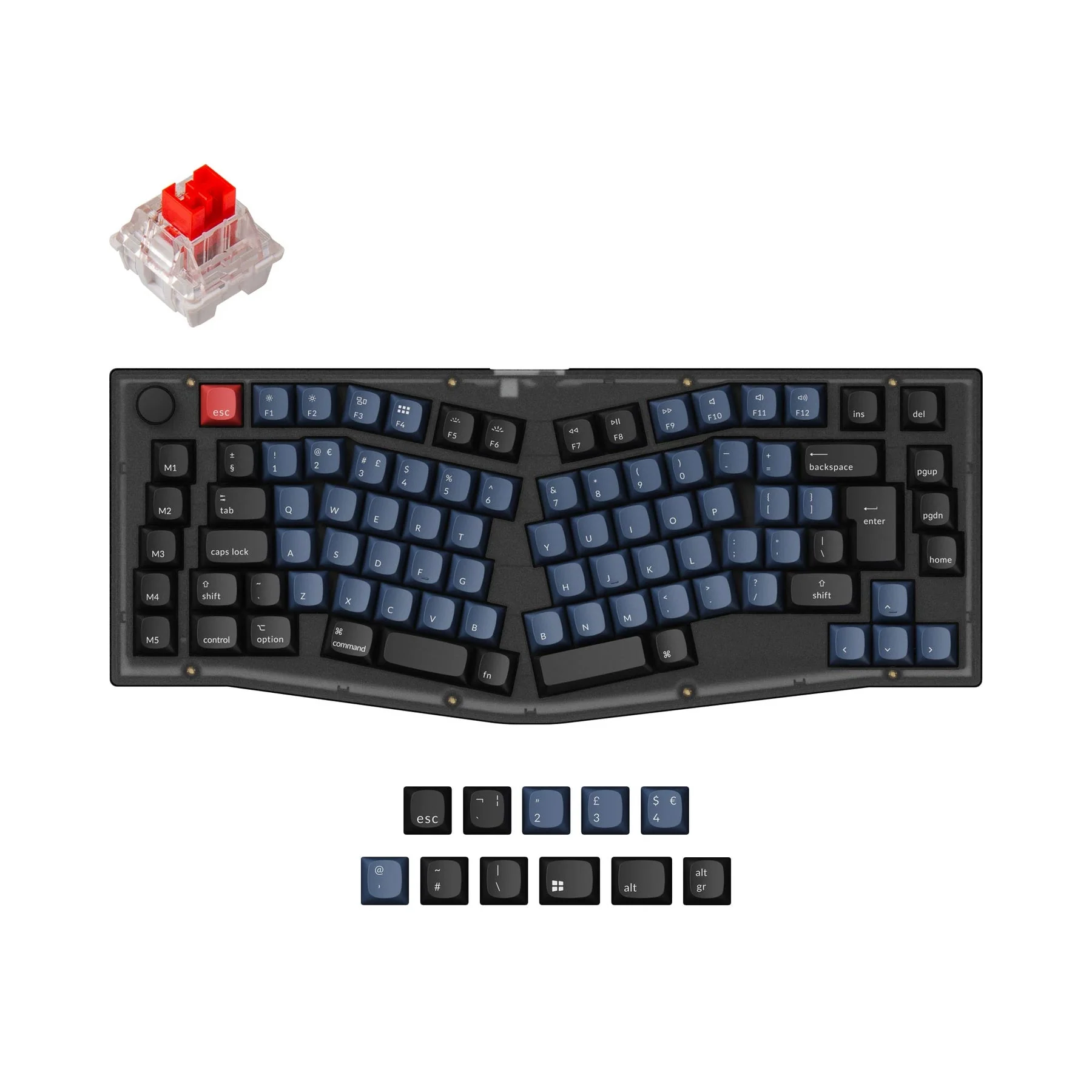 Keychron V10 (Alice Layout) QMK Custom Mechanical Keyboard ISO Layout Collection - Image 5