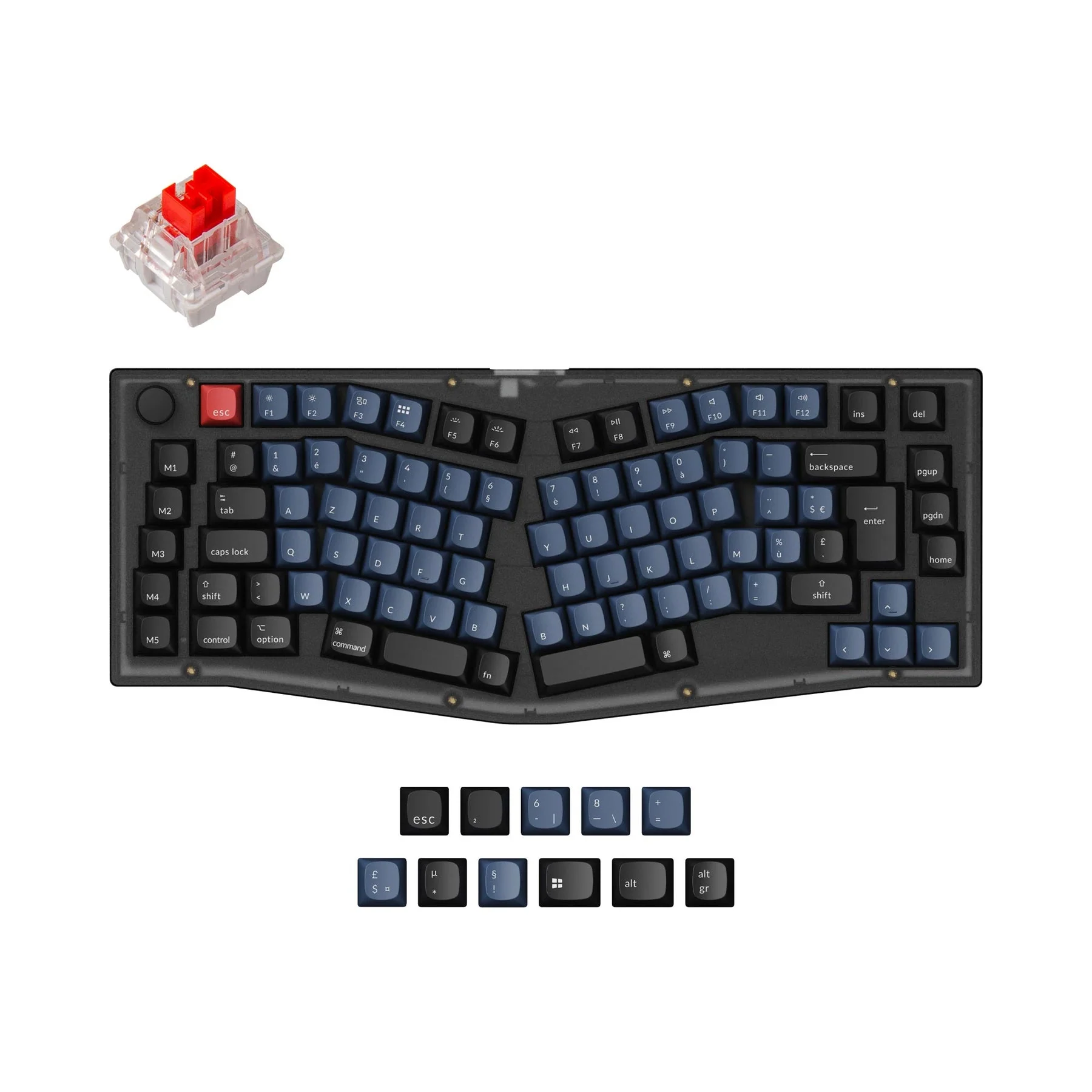 Keychron V10 (Alice Layout) QMK Custom Mechanical Keyboard ISO Layout Collection - Image 7