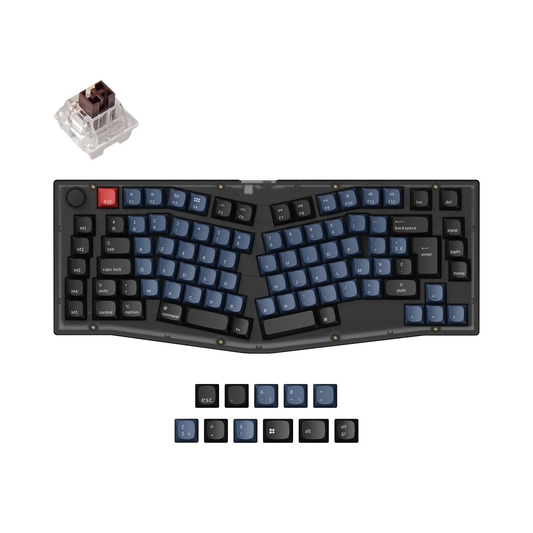 Keychron V10 (Alice Layout) QMK Custom Mechanical Keyboard ISO Layout Collection - Image 8