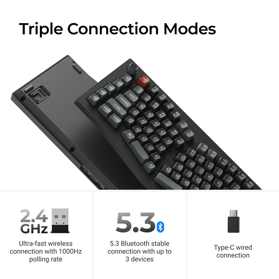 Keychron V10 Ultra 8K Wireless Custom Mechanical Keyboard(US ANSI Layout) - Image 6