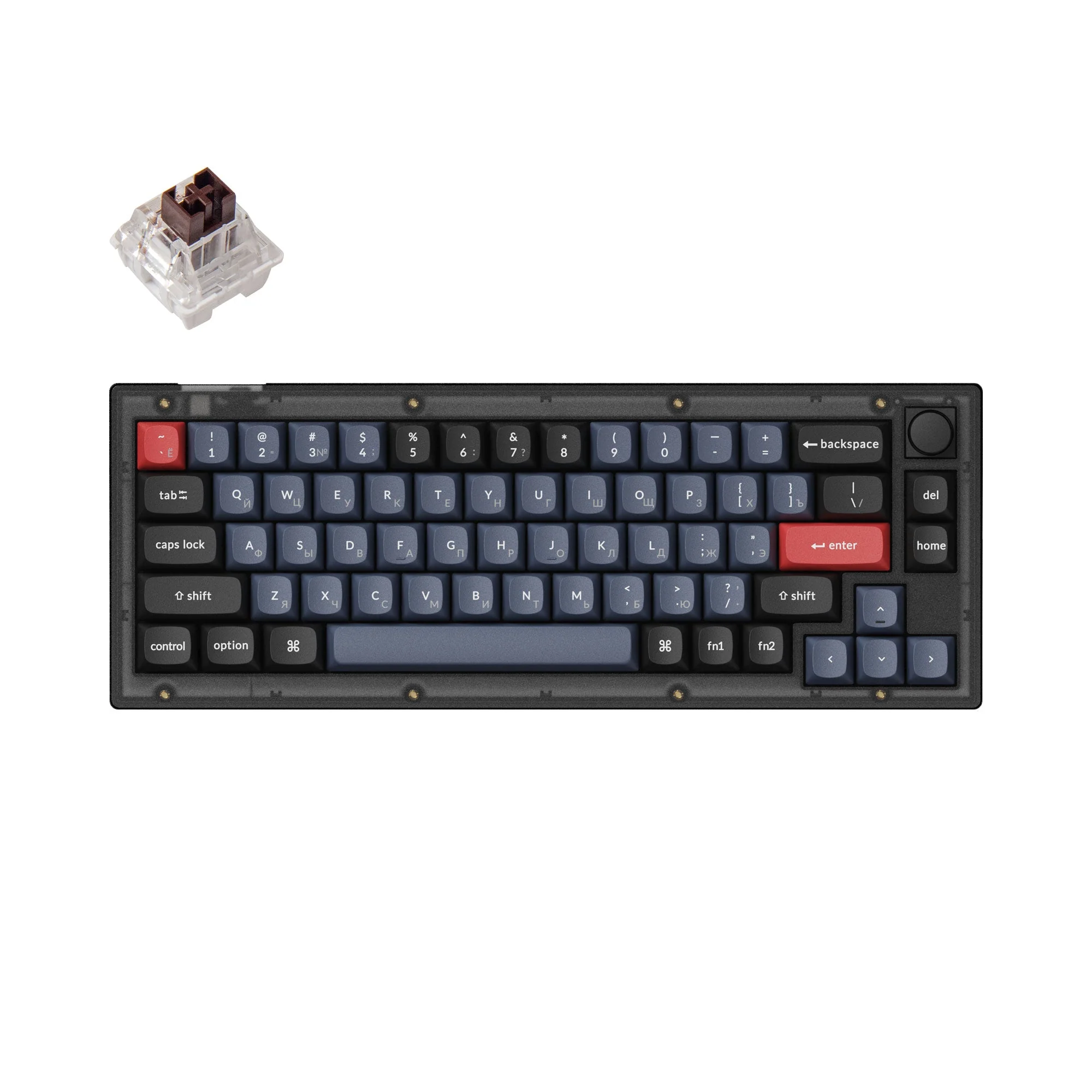 Keychron V2 QMK Custom Mechanical Keyboard (Russian RU Layout) - Image 2