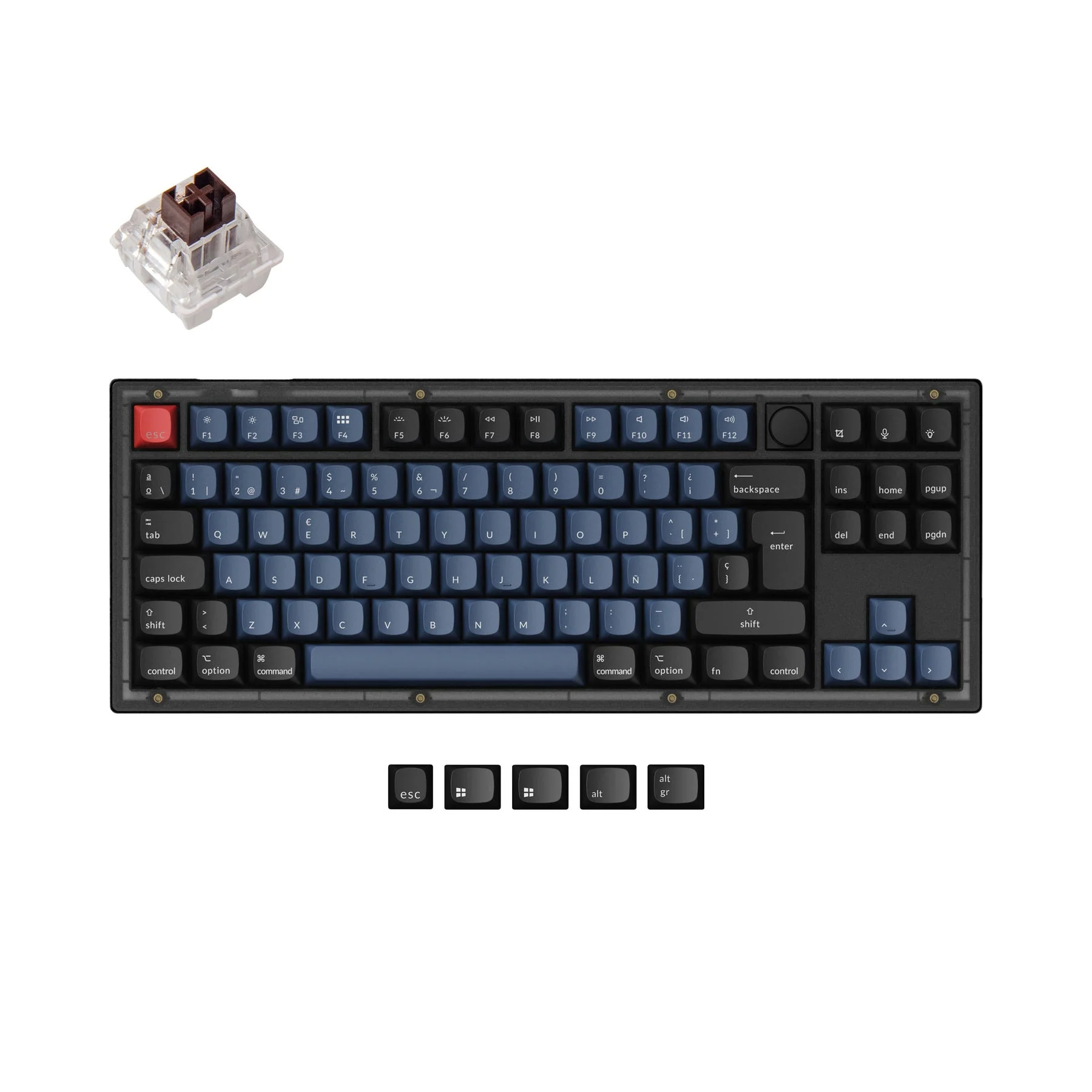 Keychron V3 QMK Custom Mechanical Keyboard ISO Layout Collection - Image 11