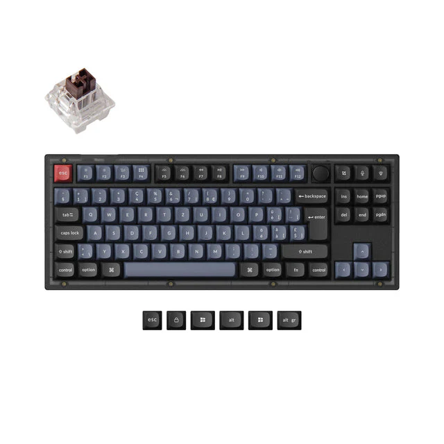 Keychron V3 QMK Custom Mechanical Keyboard ISO Layout Collection - Image 13