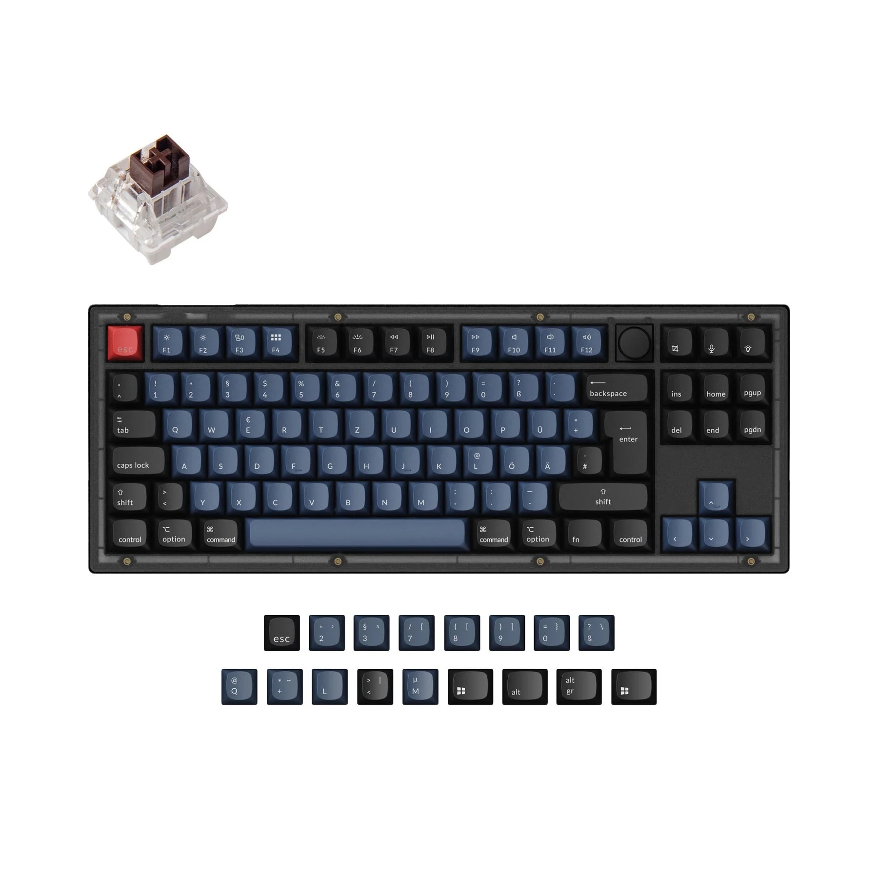 Keychron V3 QMK Custom Mechanical Keyboard ISO Layout Collection - Image 4