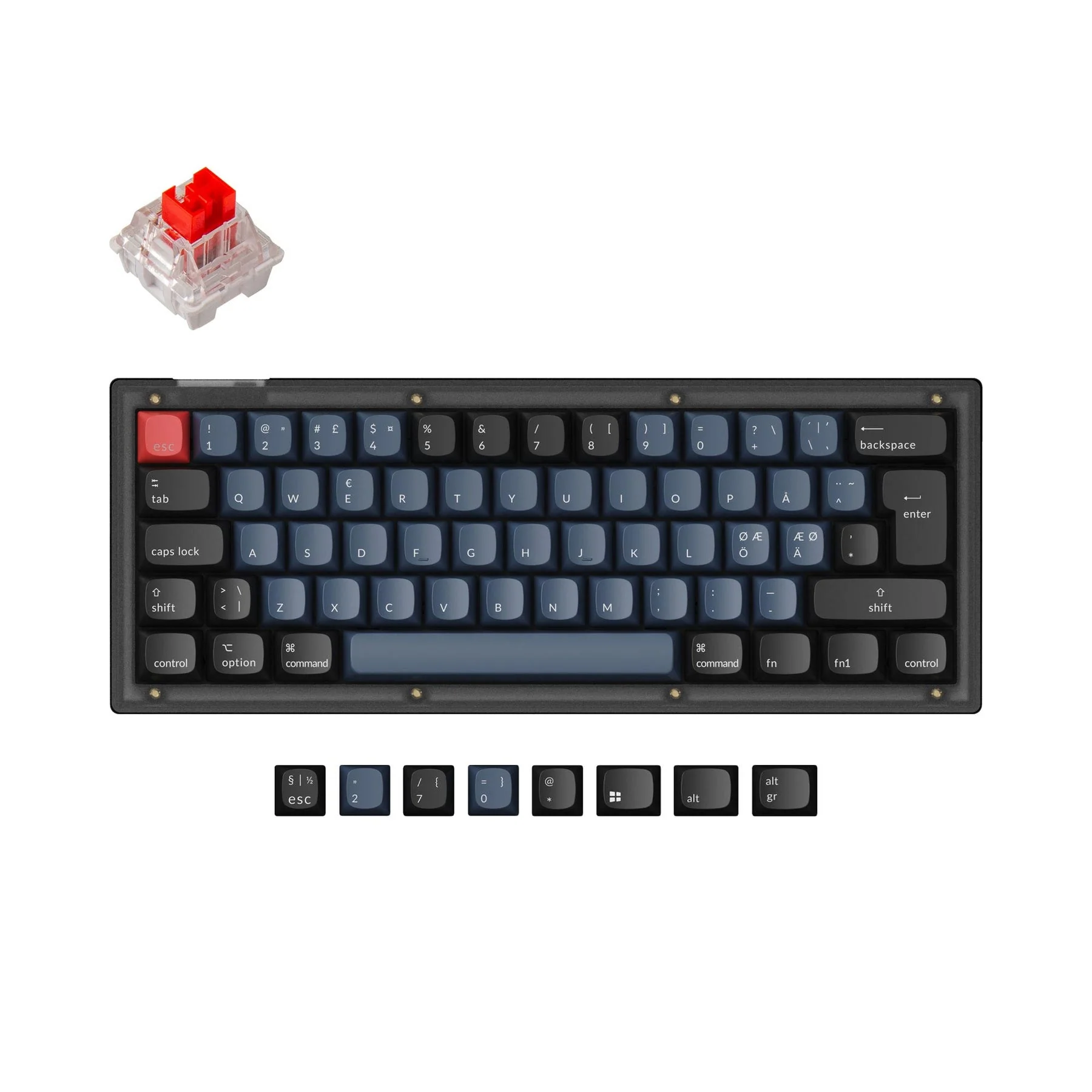 Keychron V4 QMK Custom Mechanical Keyboard ISO Layout Collection - Image 11