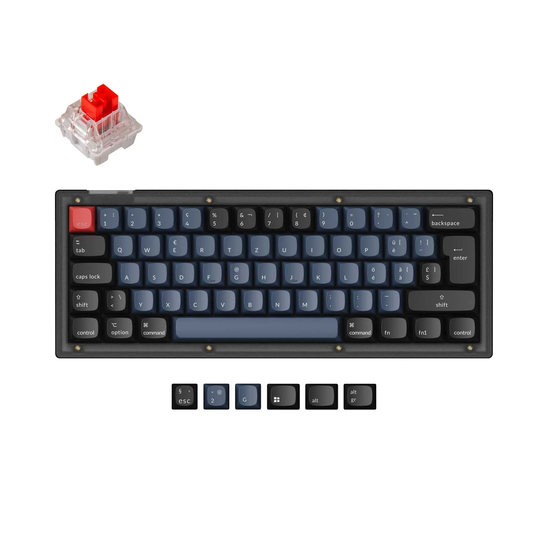Keychron V4 QMK Custom Mechanical Keyboard ISO Layout Collection - Image 7
