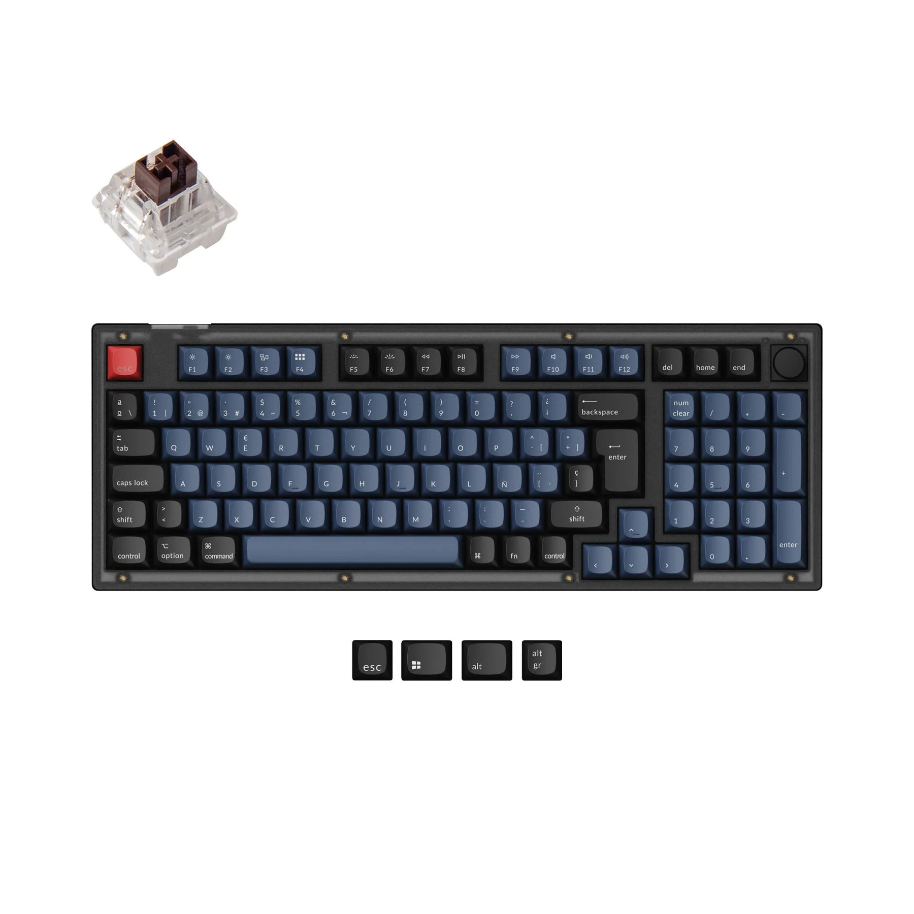 Keychron V5 QMK Custom Mechanical Keyboard ISO Layout Collection - Image 10