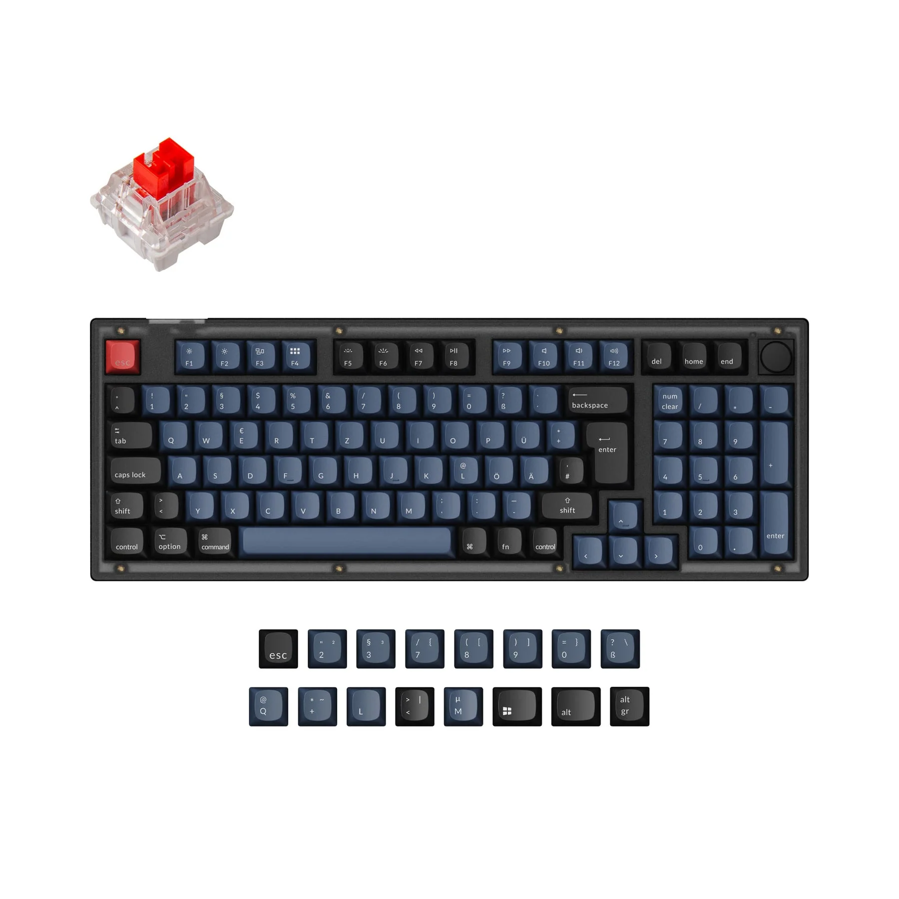 Keychron V5 QMK Custom Mechanical Keyboard ISO Layout Collection - Image 3