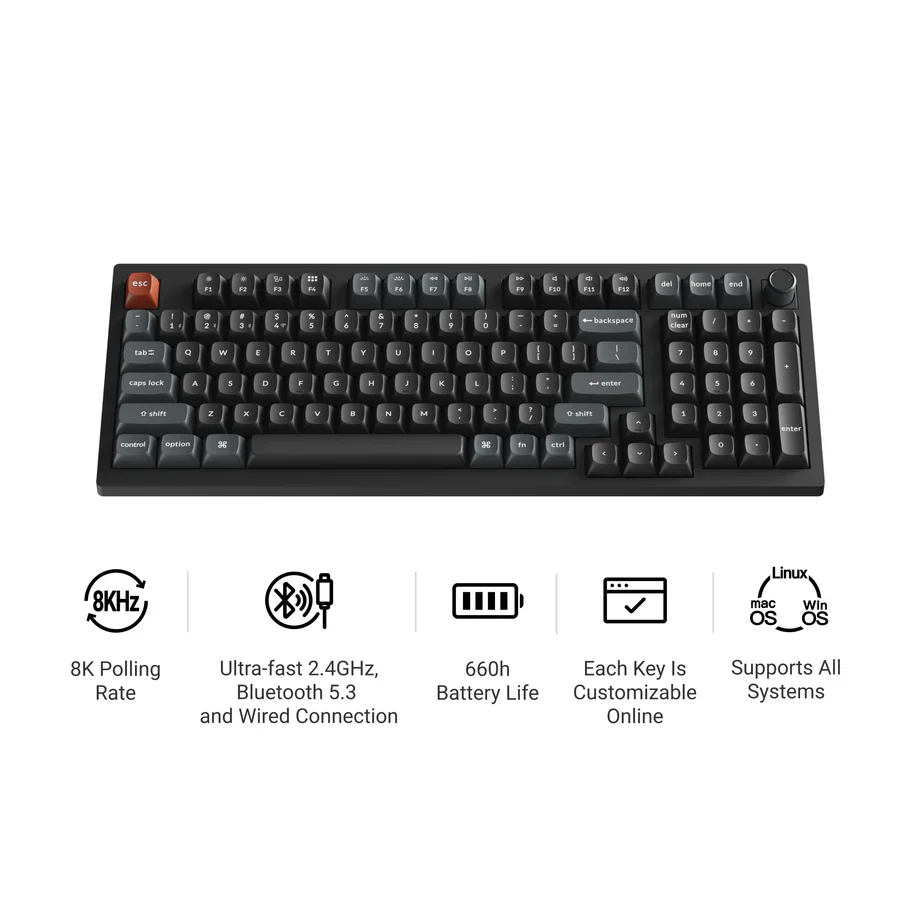 Keychron V5 Ultra 8K Wireless Custom Mechanical Keyboard(US ANSI Layout) - Image 5