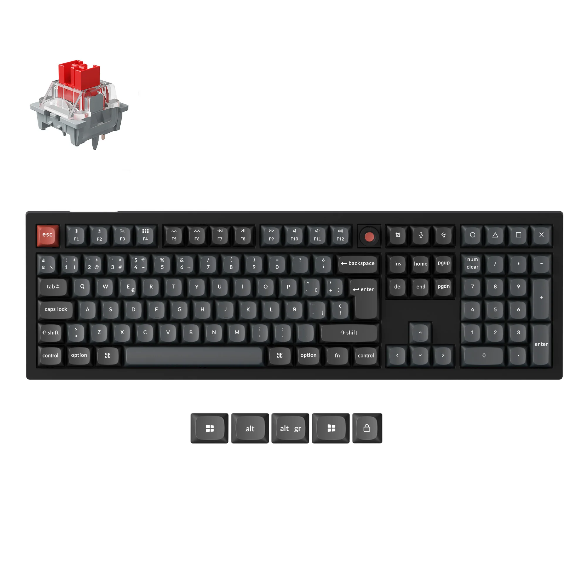 Keychron V6 8K QMK Wired Custom Mechanical Keyboard ISO Layout Collection - Image 6
