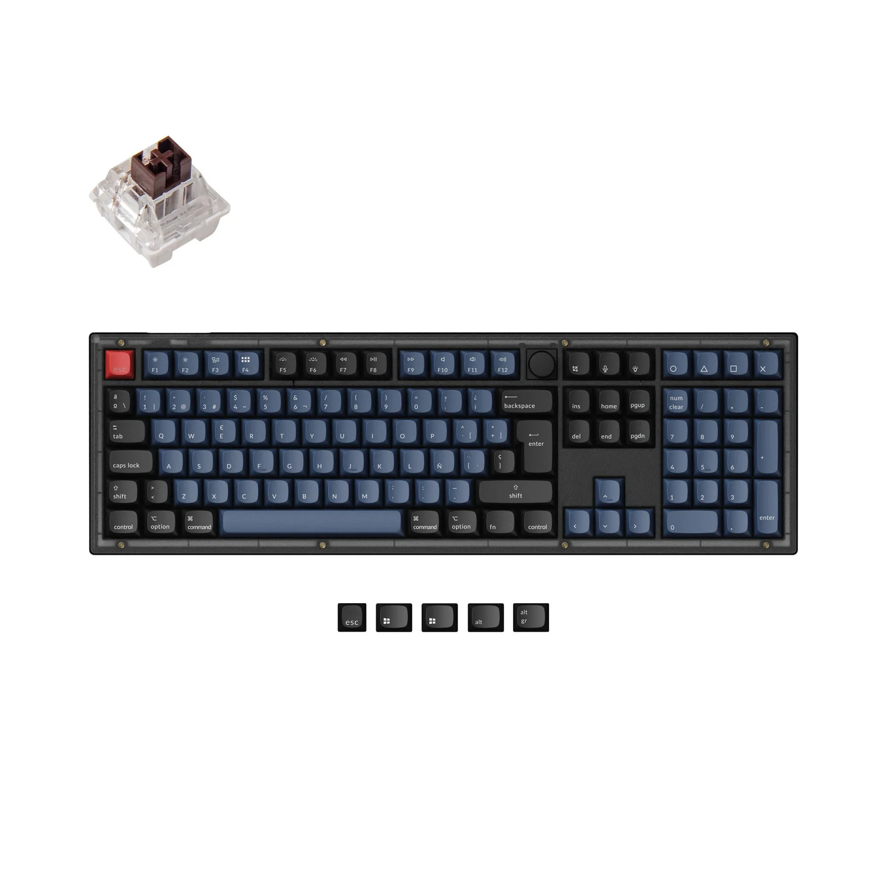 Keychron V6 QMK Custom Mechanical Keyboard ISO Layout Collection - Image 10