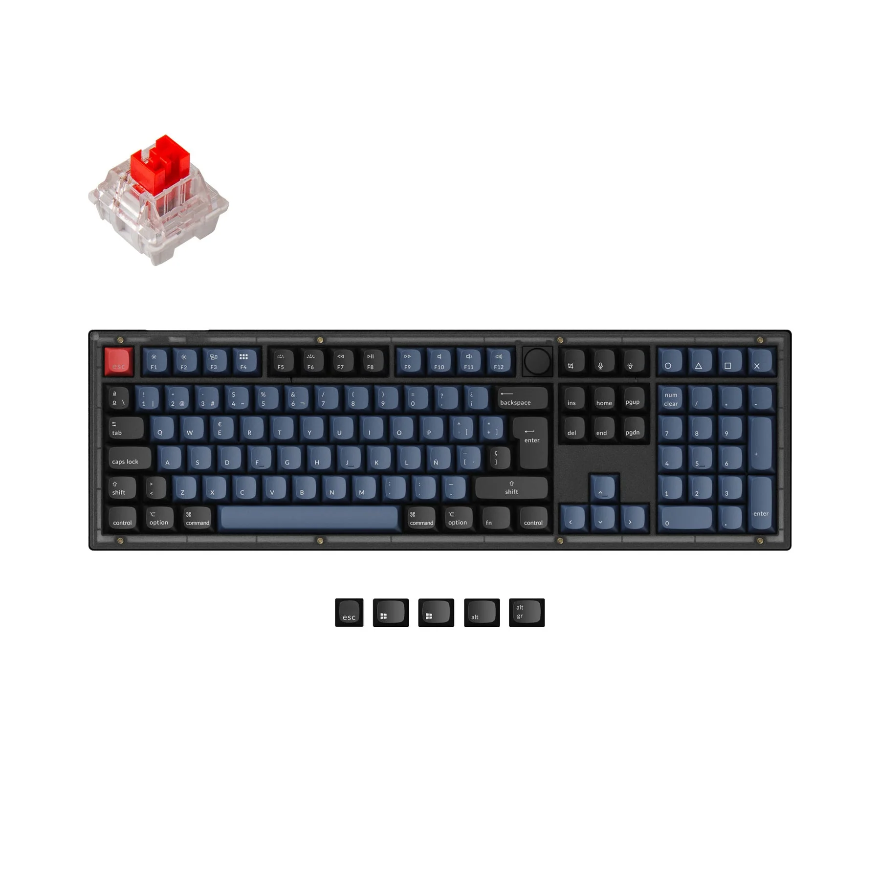 Keychron V6 QMK Custom Mechanical Keyboard ISO Layout Collection - Image 9
