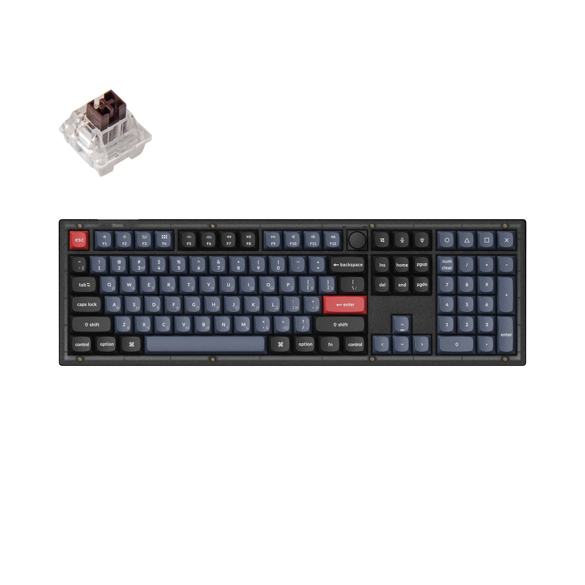 Keychron V6 QMK Custom Mechanical Keyboard (Russian RU Layout) - Image 2