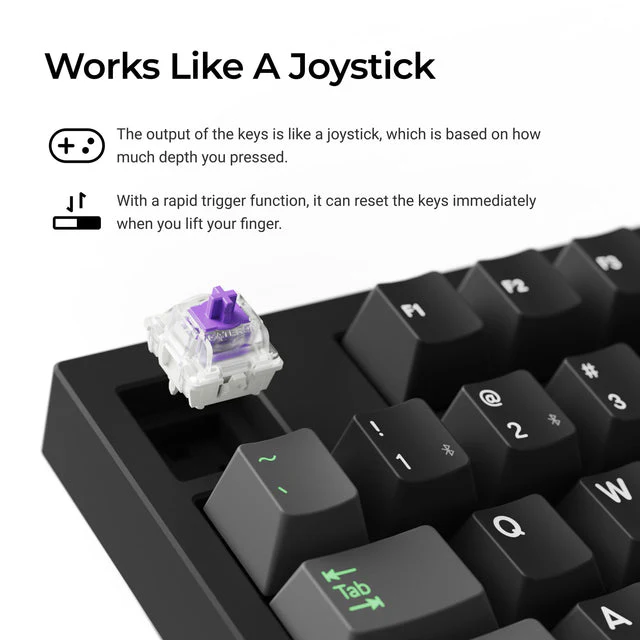Lemokey P3 HE Wireless Magnetic Switch Custom Gaming Keyboard (US ANSI Layout) - Image 4
